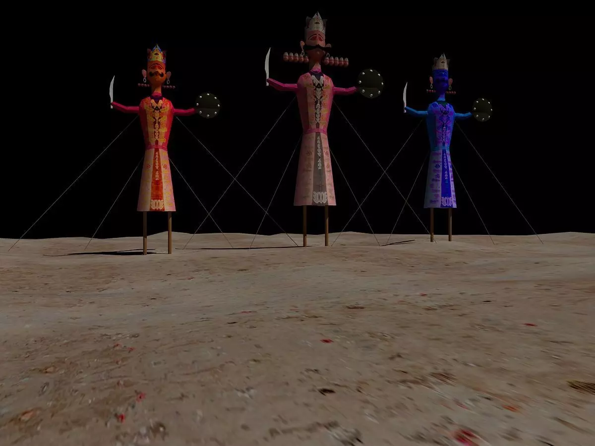 Ravan Dushehra 3D model_0