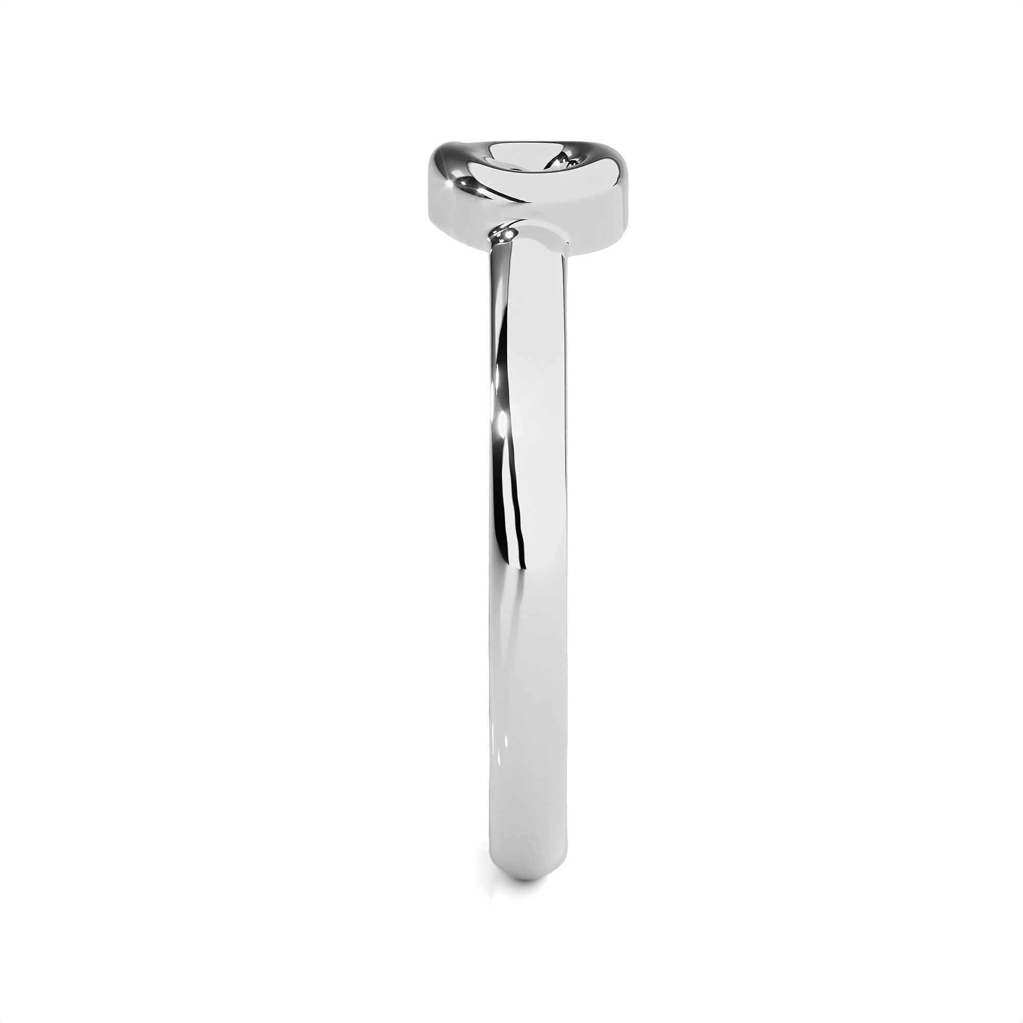 Plain Gold Number Six 6 Ring 3dm stl renders details 3D print model_8