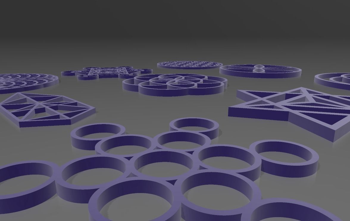 PACK 9 SACRED GEOMETRIES 3D print model_5