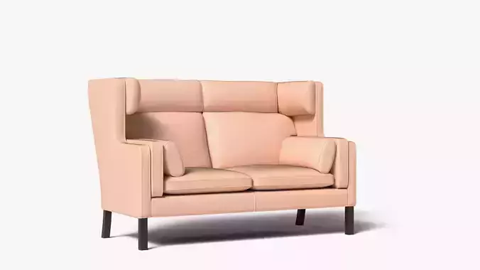 Sofa Leather 3D Model Perfect for Modern Living Rooms Interior
