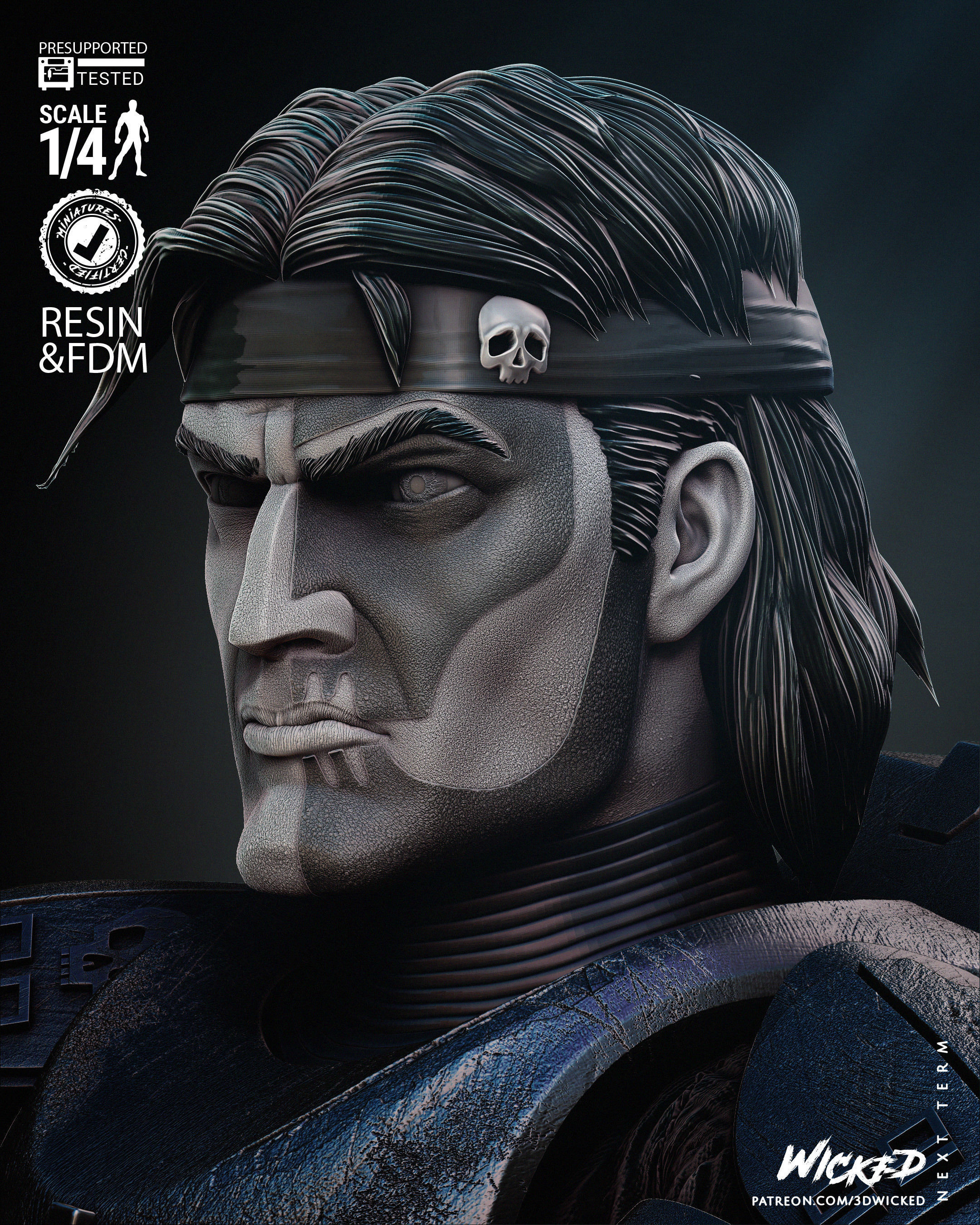 STAR WARS Hunter Bust Tested for 3D Printing 3D print model_5