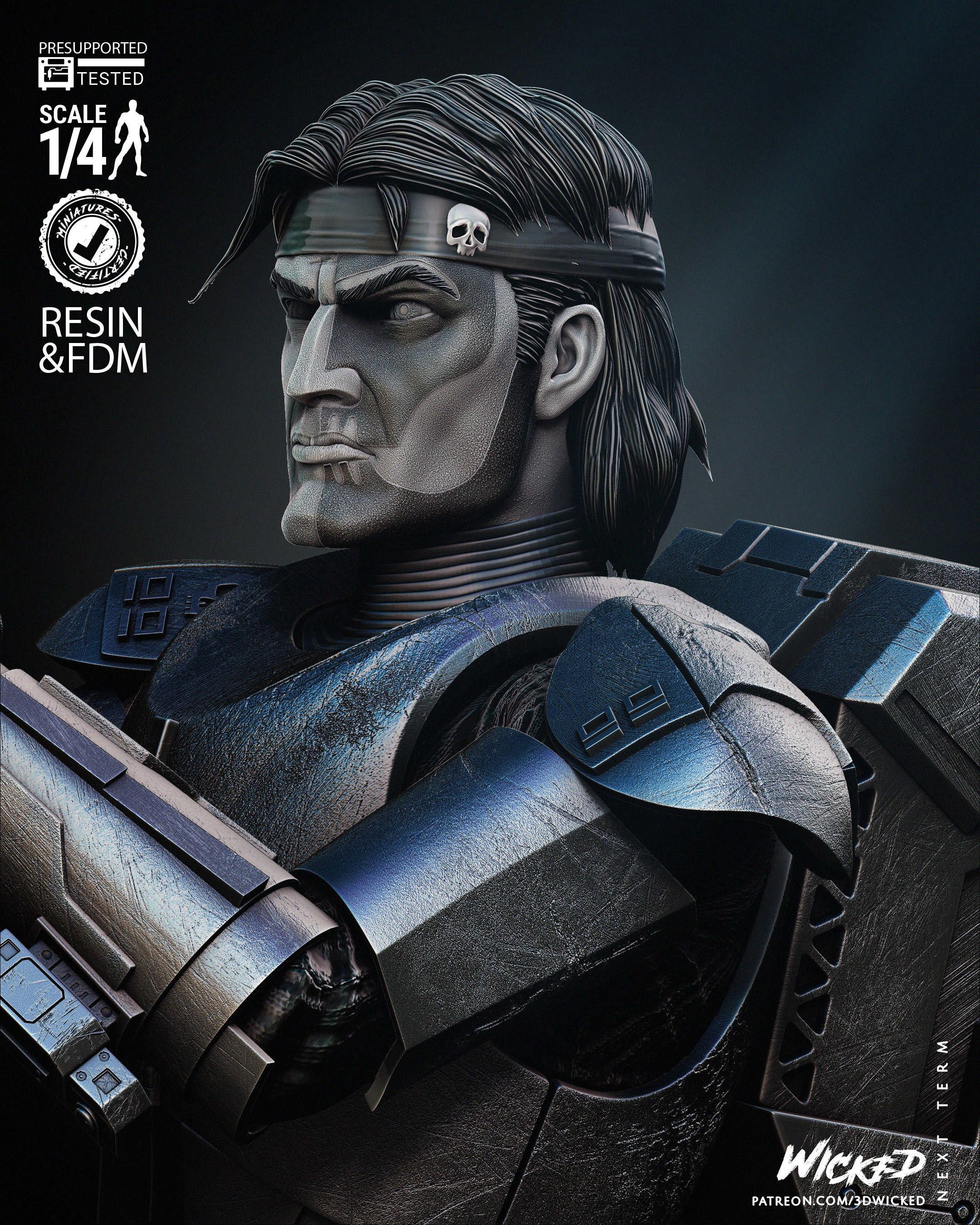 STAR WARS Hunter Bust Tested for 3D Printing 3D print model_18