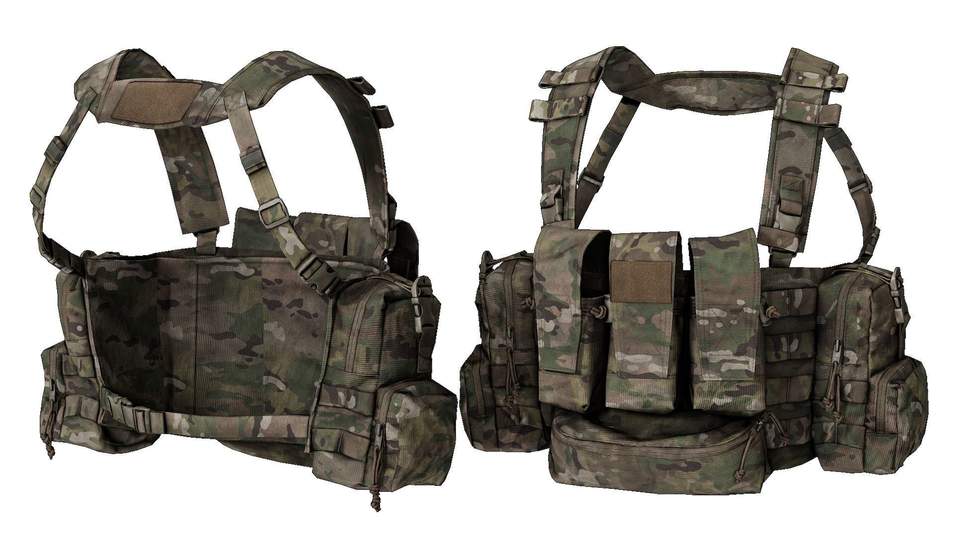 PLATATAC Peacekeeper Mk5 Chest Rig Low-poly 3D model_4