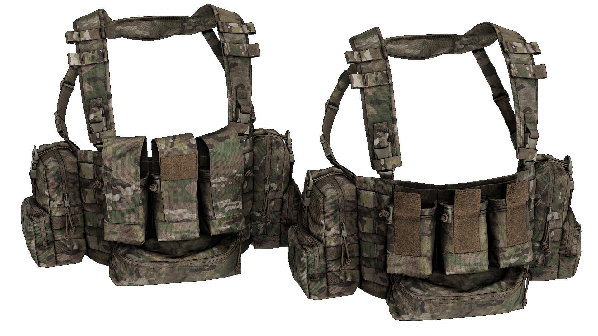 PLATATAC Peacekeeper Mk5 Chest Rig Low-poly 3D model_1
