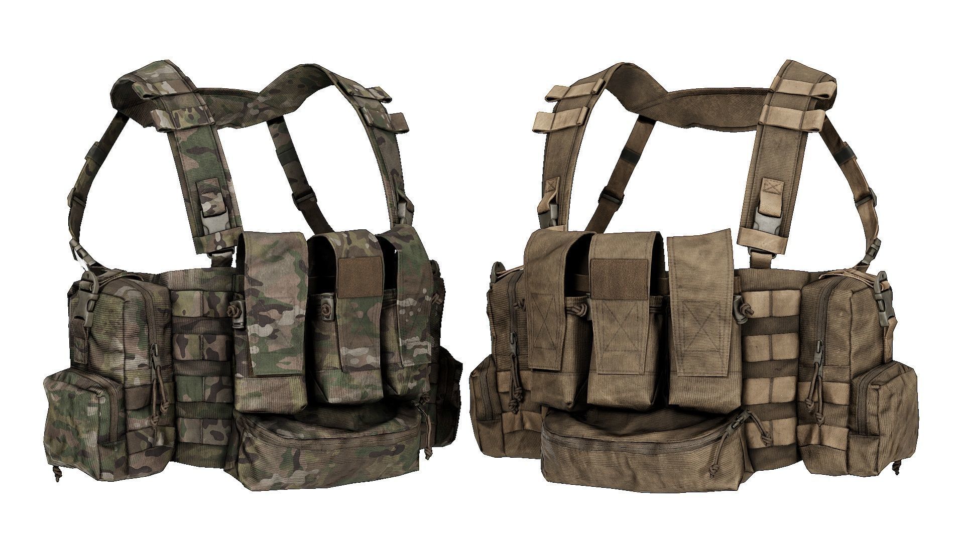 PLATATAC Peacekeeper Mk5 Chest Rig Low-poly 3D model_2