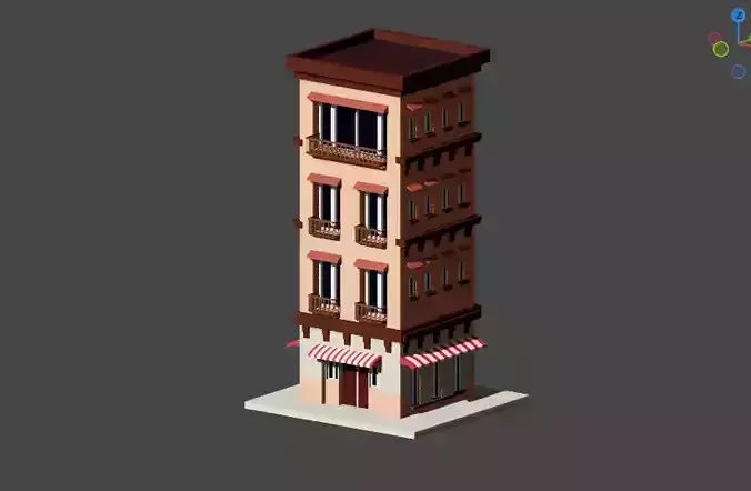 Building Model Low Poly