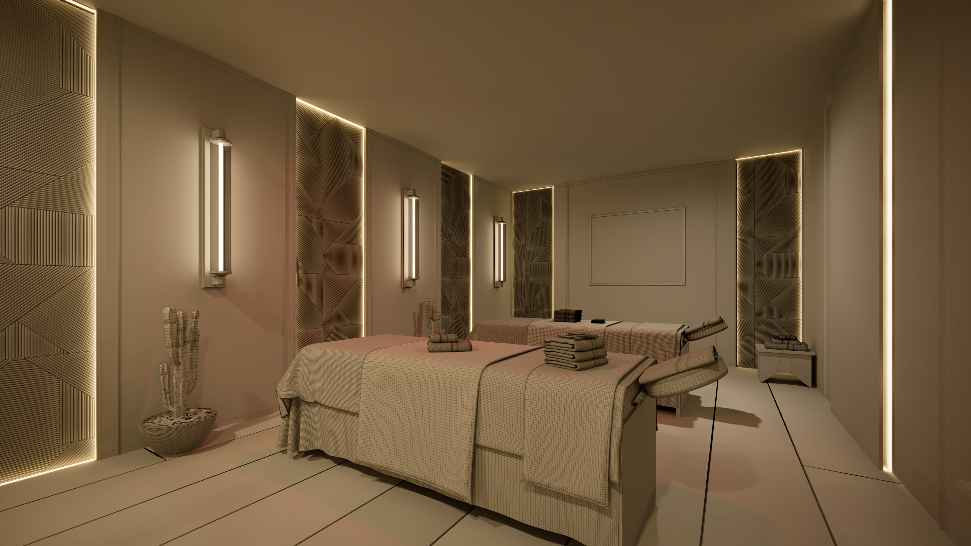 Massage parlor Spa and sauna 3D model_5