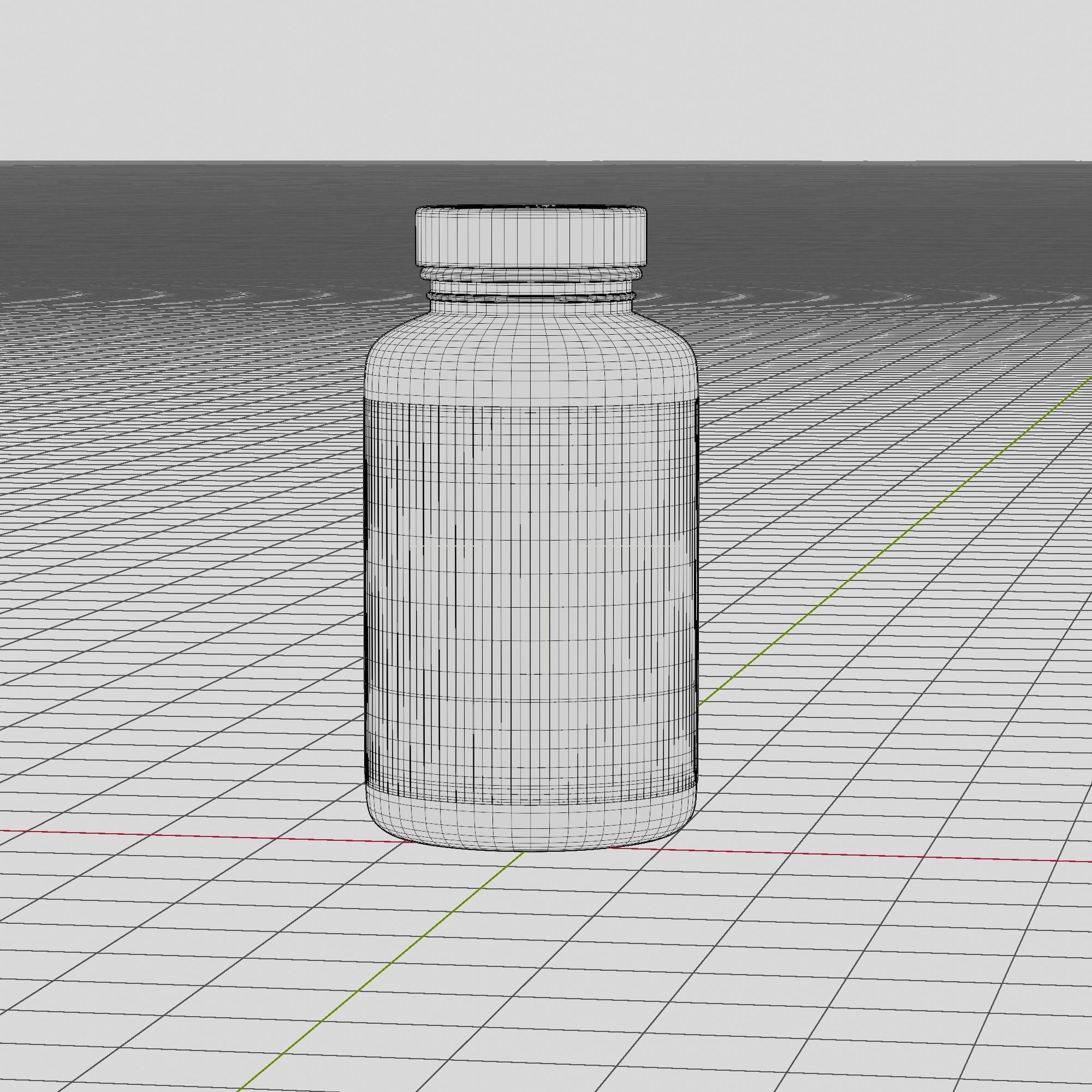 Pills Bottle Medical Container 3D model_6