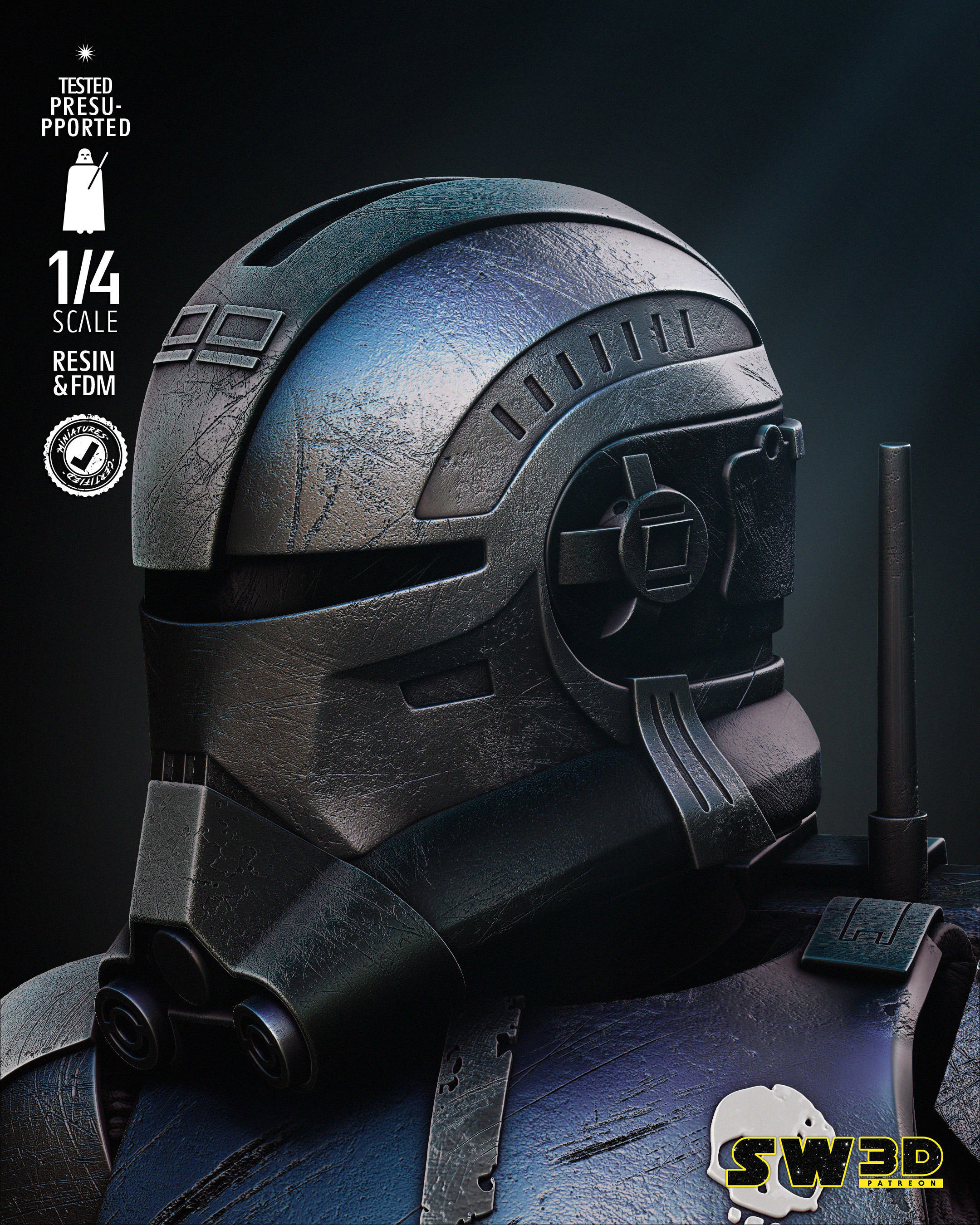 STAR WARS Echo Bust Tested for 3D Printing 3D print model_79