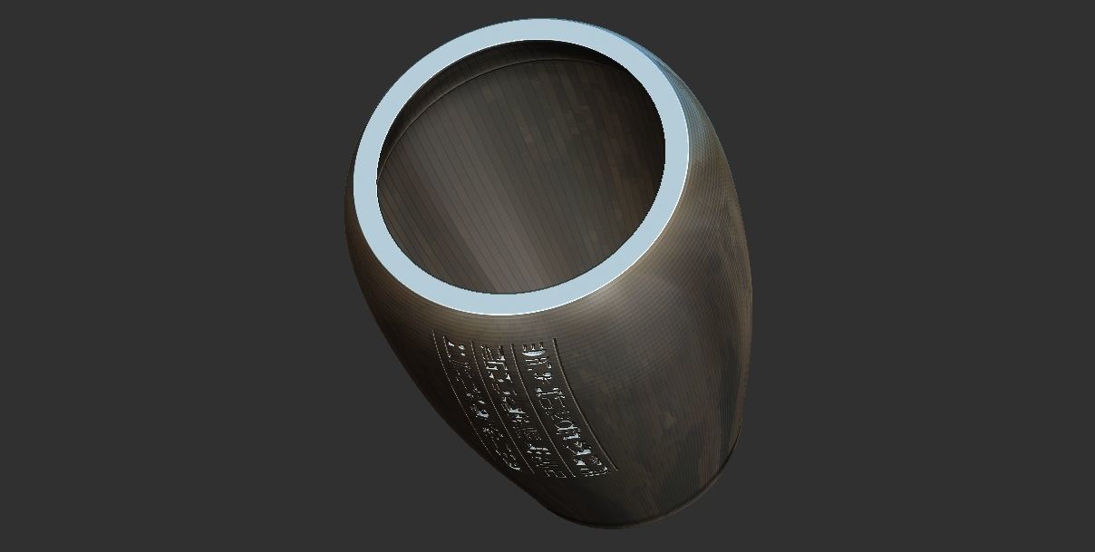 Ancient Egyptian Canopic Jars stl 3D Printable model 3D print model_5