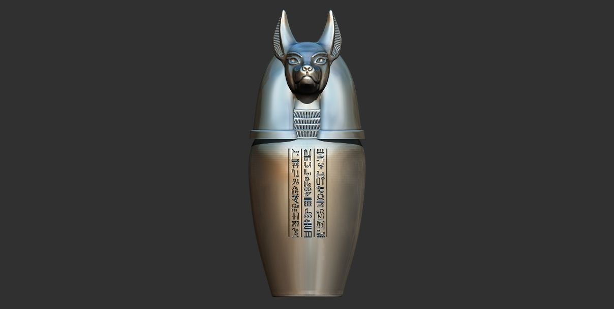 Ancient Egyptian Canopic Jars stl 3D Printable model 3D print model_14