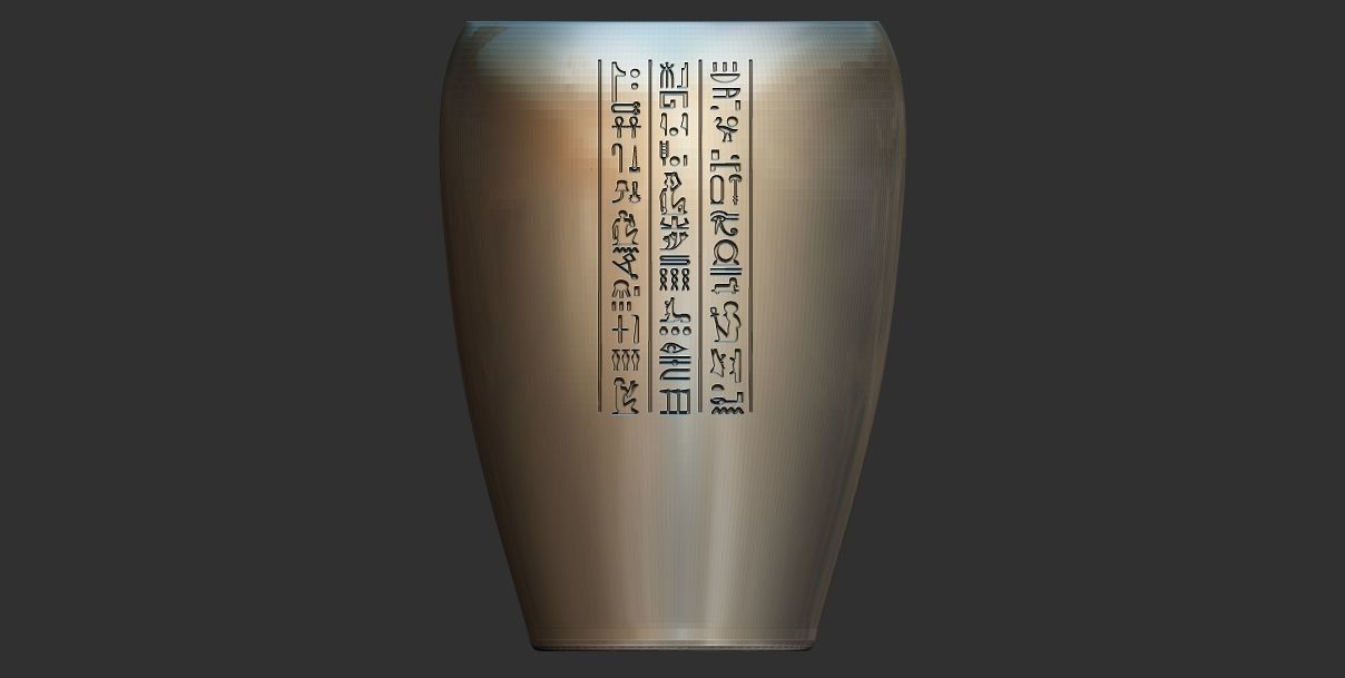 Ancient Egyptian Canopic Jars stl 3D Printable model 3D print model_6
