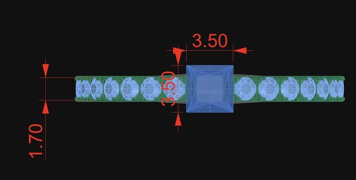 Princess ring Free 3D print model_4