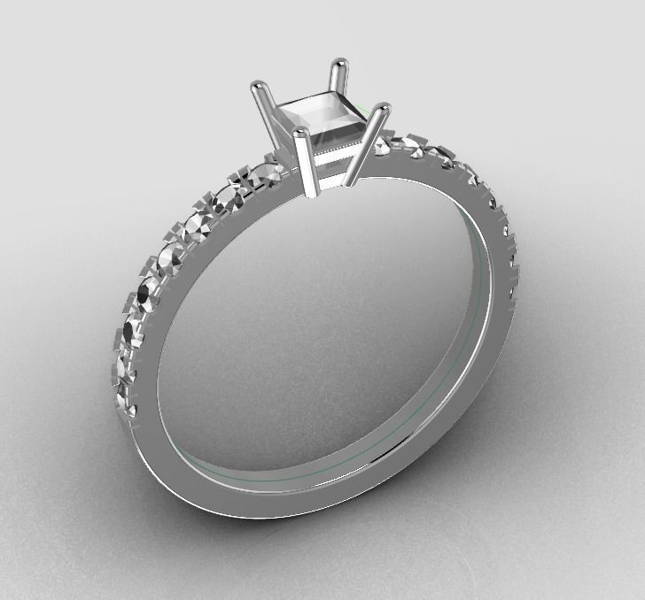 Princess ring Free 3D print model_1