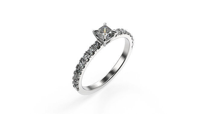 Princess ring Free 3D print model