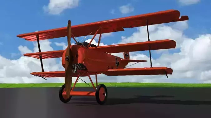 Red Baron Triplane 3D model
