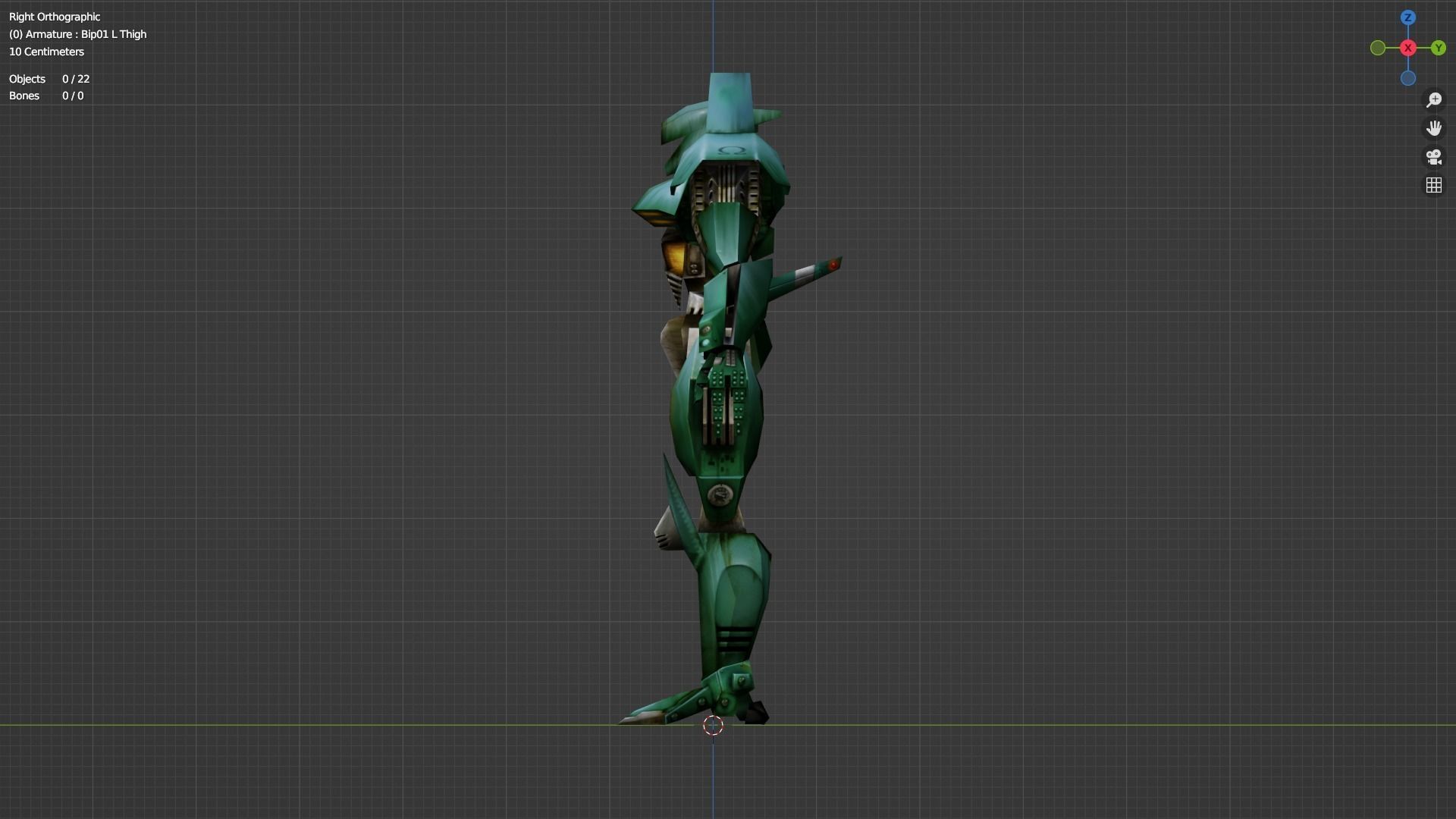 Low poly game-ready Unreal tenement game Rigged Egypt Robot Low-poly 3D model_9