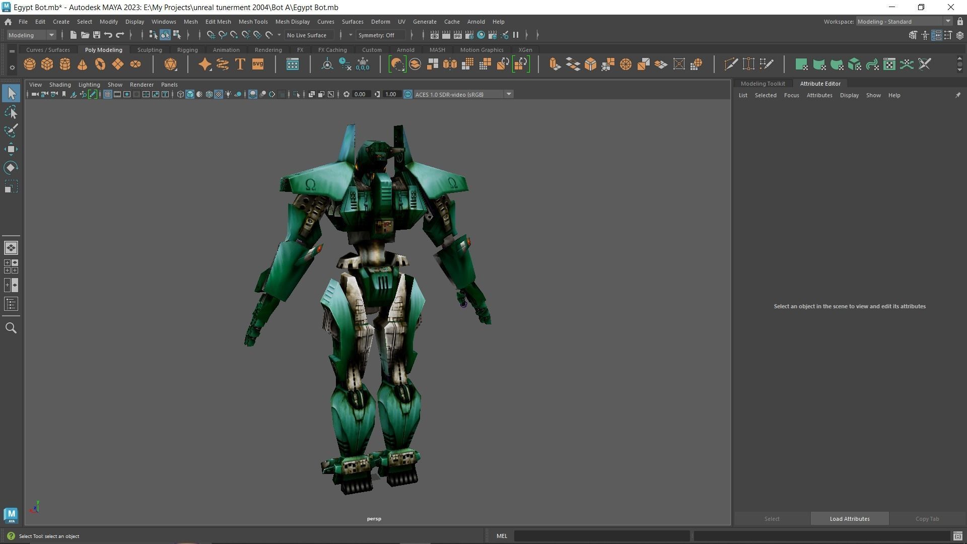 Low poly game-ready Unreal tenement game Rigged Egypt Robot Low-poly 3D model_12