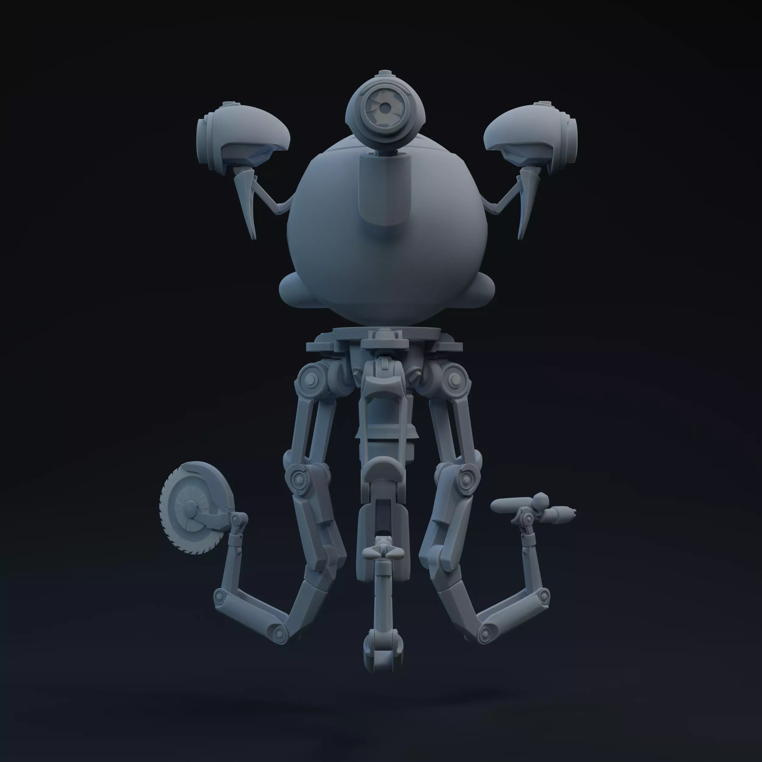 F4 Mr Handy One-Twelfth Scale Files 3D print model_0