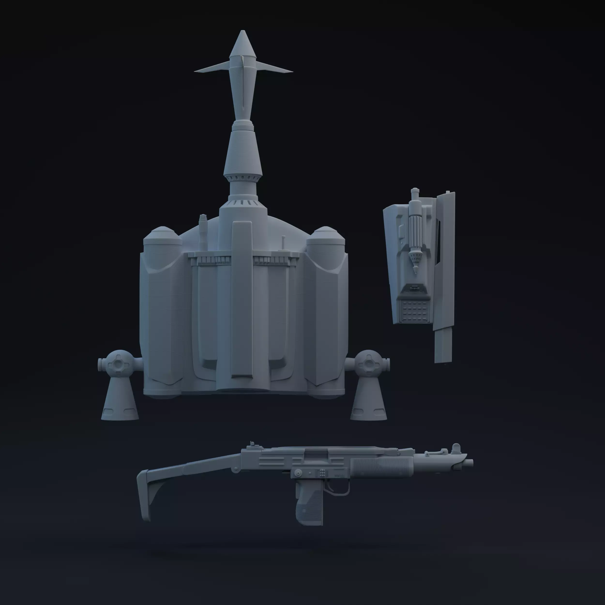 Boba Supertrooper One-Twelfth Scale 3D Print Kit 3D print model_0