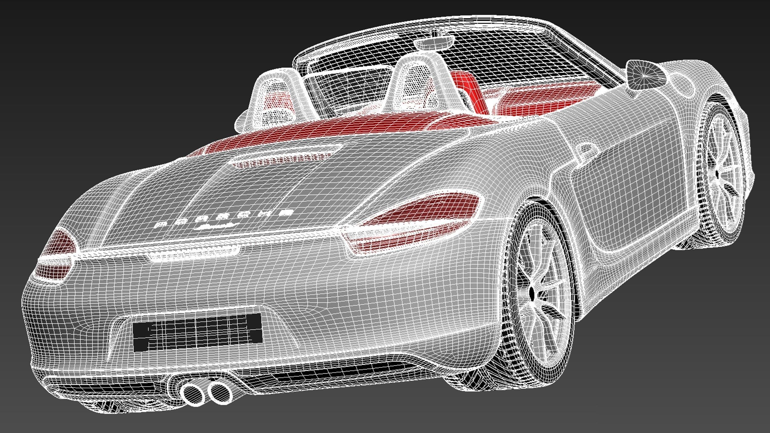 Porsche Boxster S 2013 3D model_18