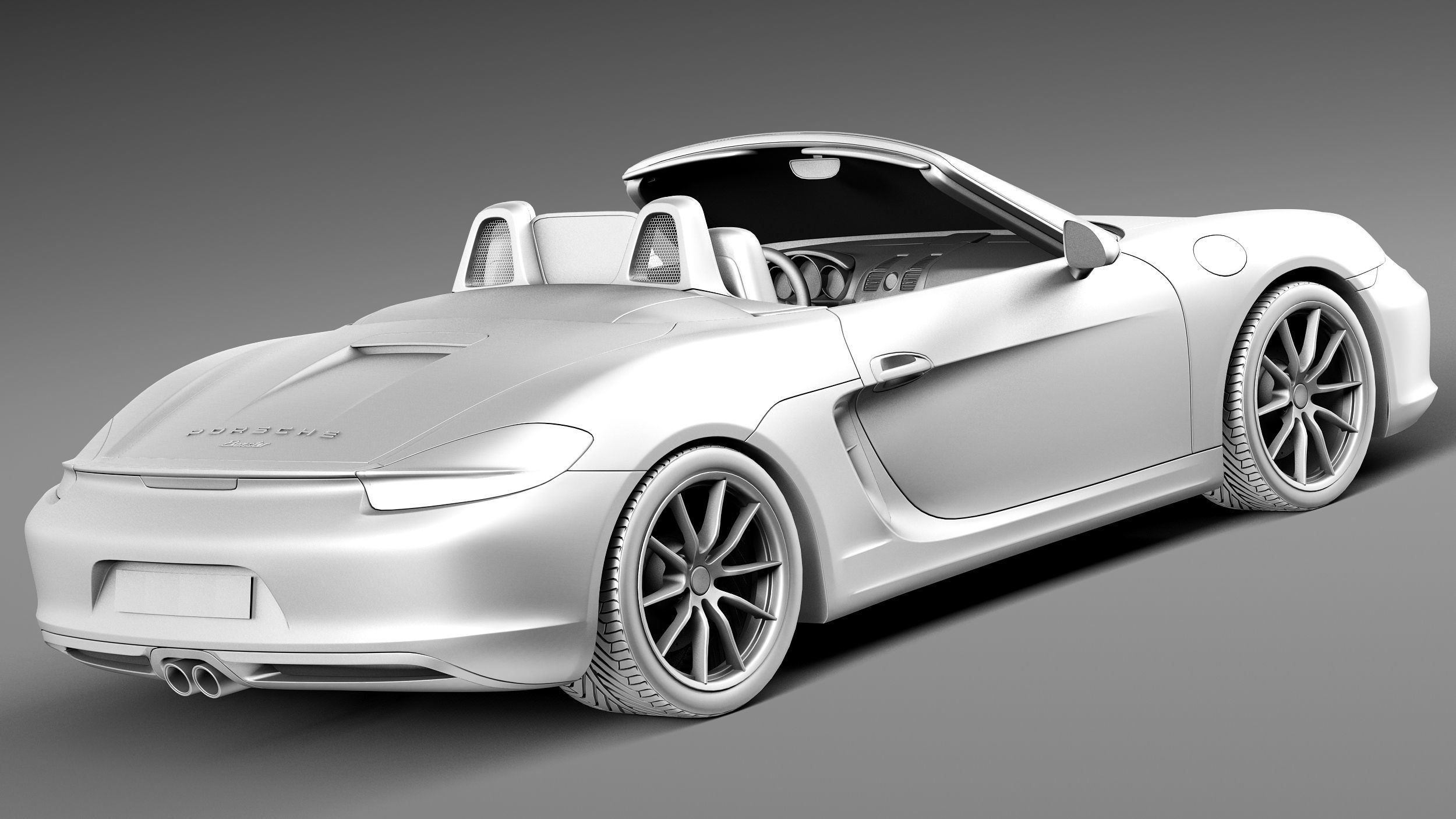 Porsche Boxster S 2013 3D model_12