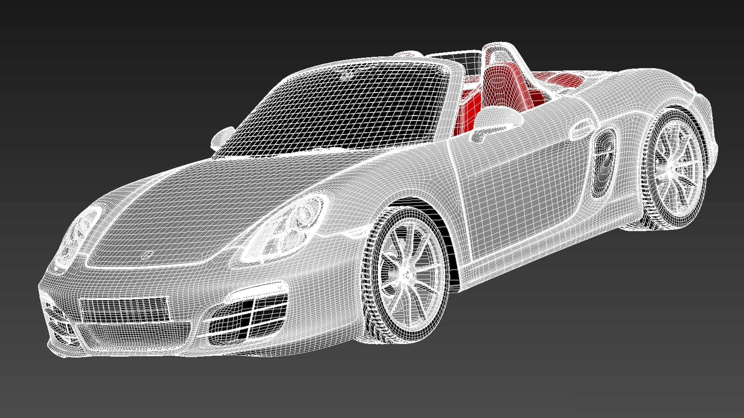 Porsche Boxster S 2013 3D model_17