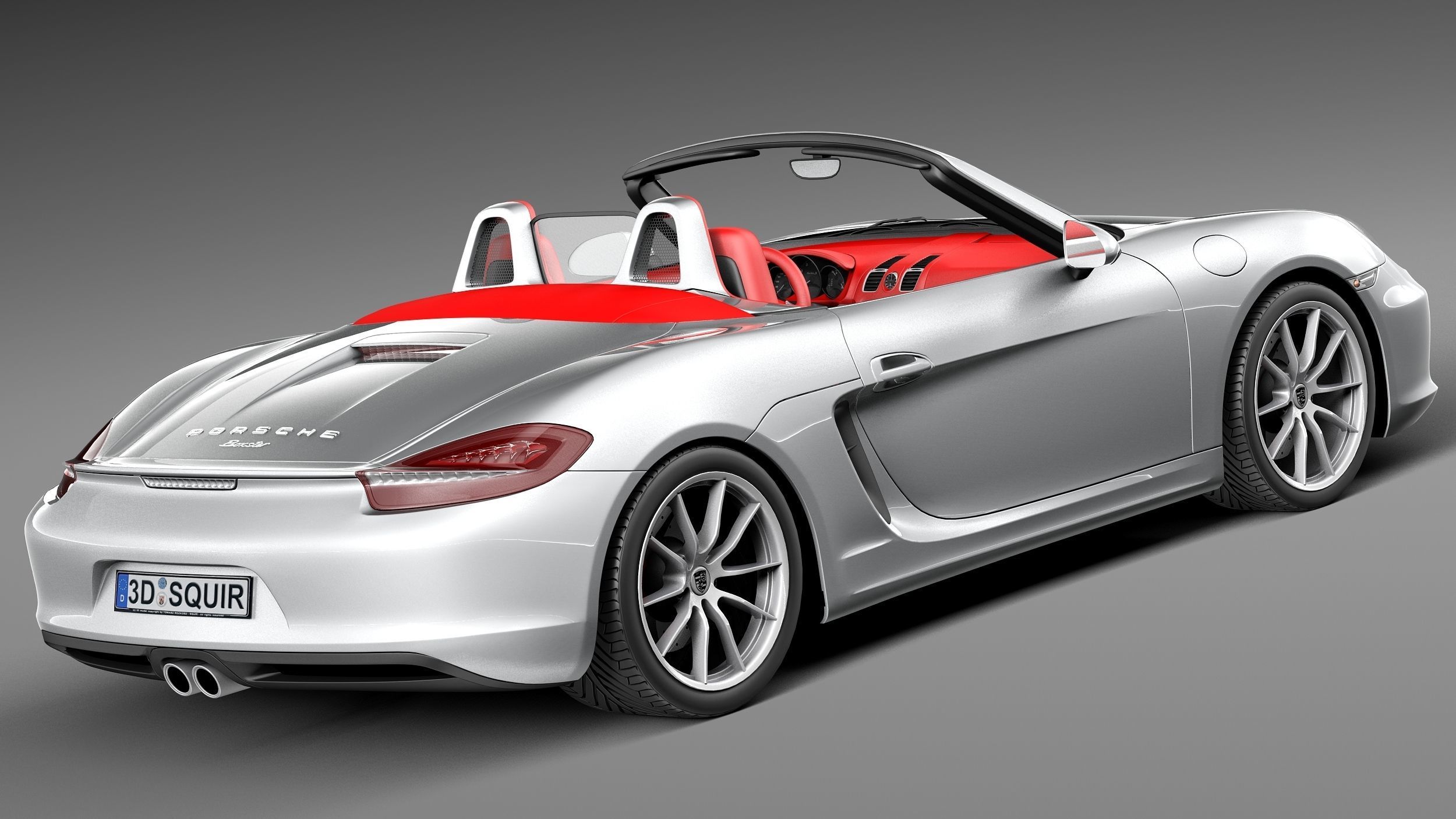 Porsche Boxster S 2013 3D model_4