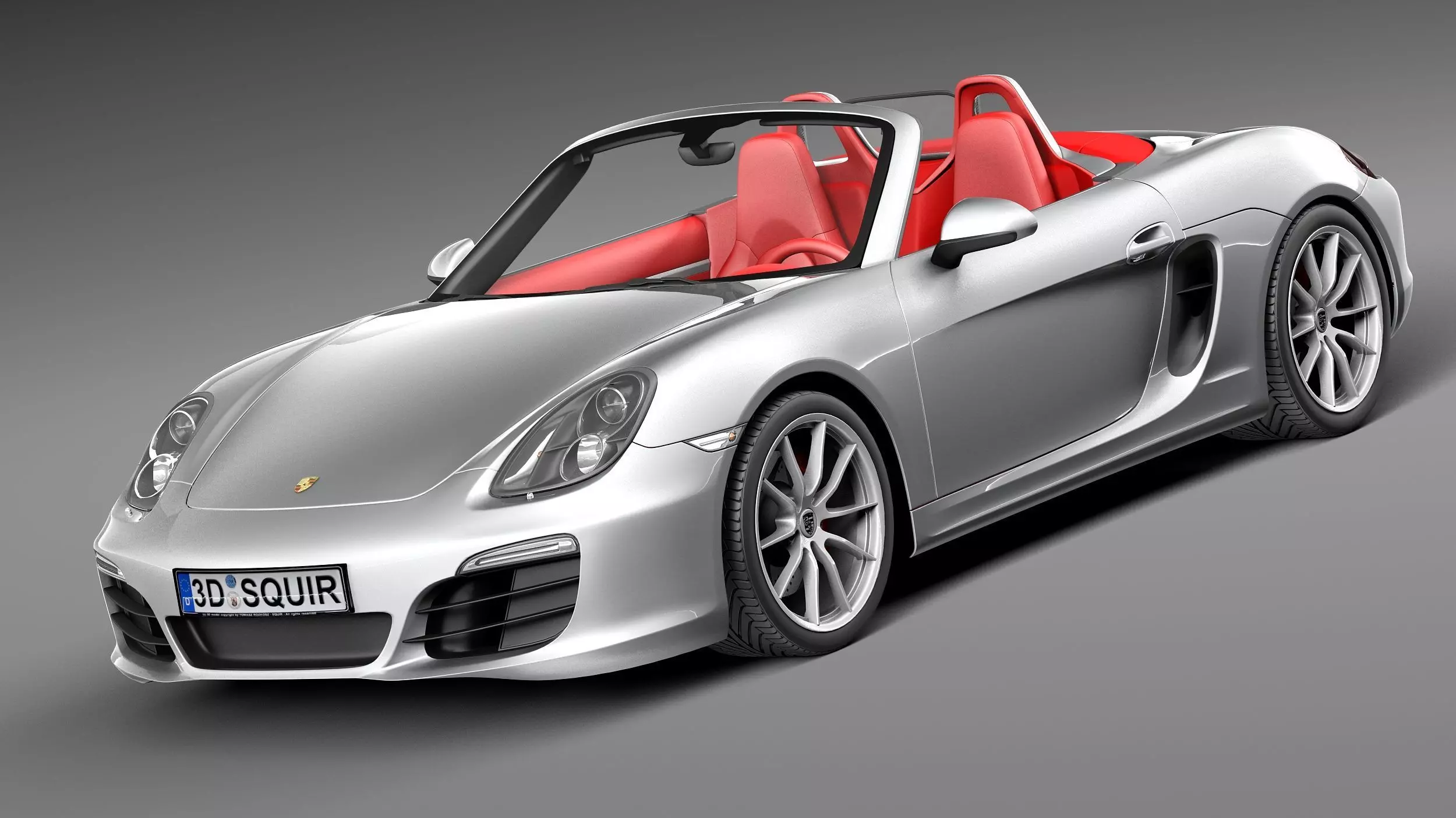 Porsche Boxster S 2013 3D model_0