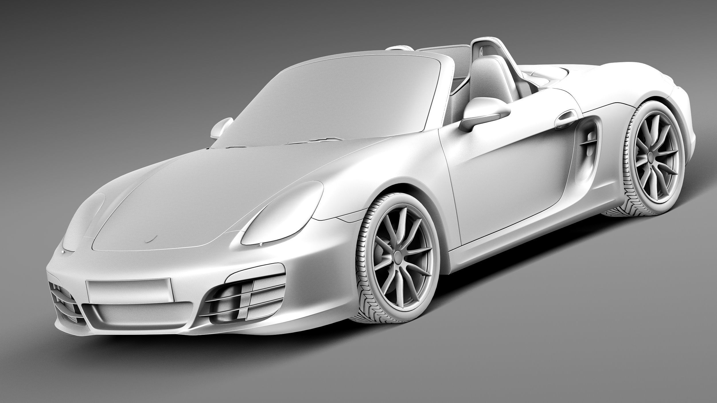 Porsche Boxster S 2013 3D model_8