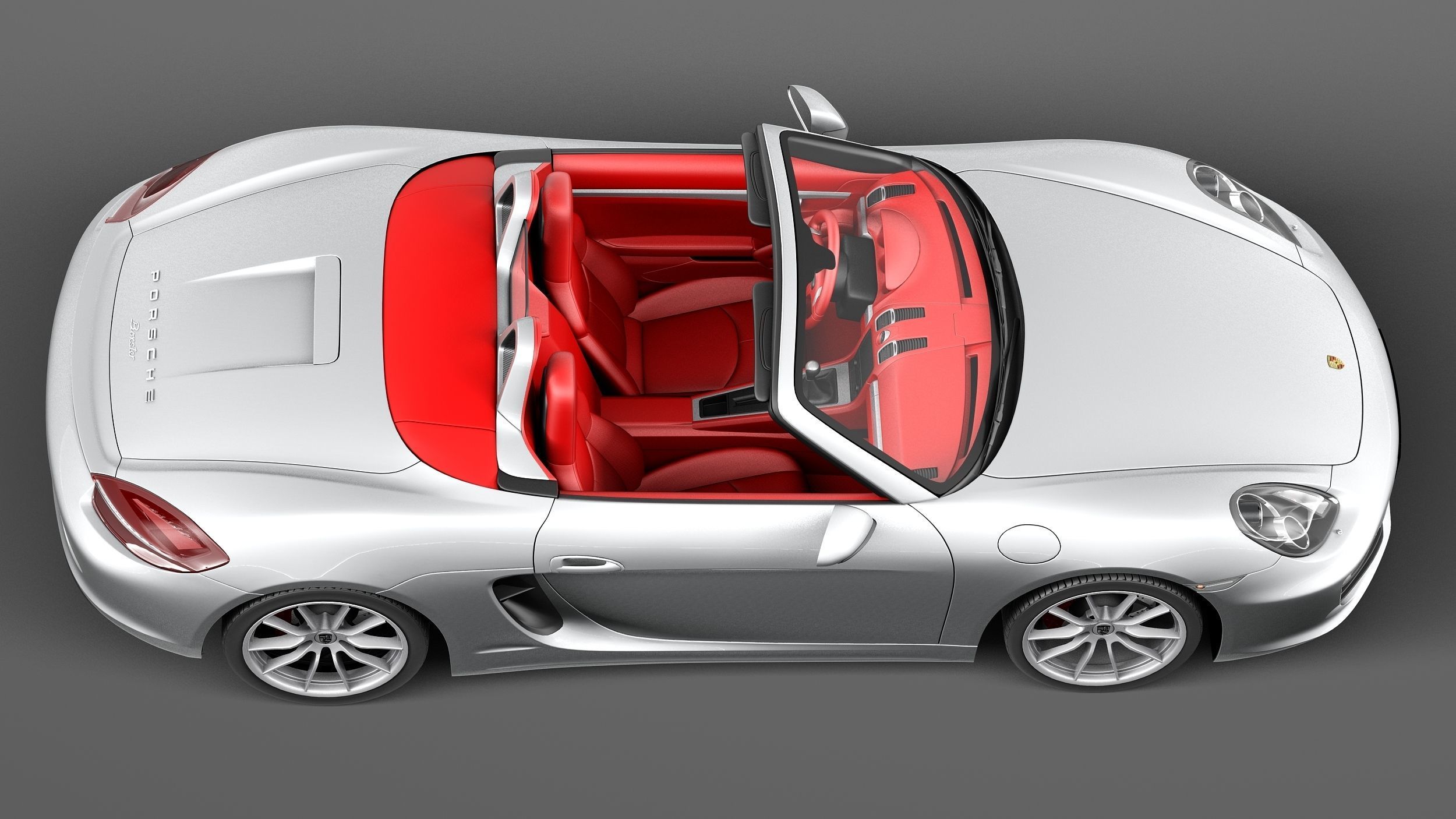 Porsche Boxster S 2013 3D model_7