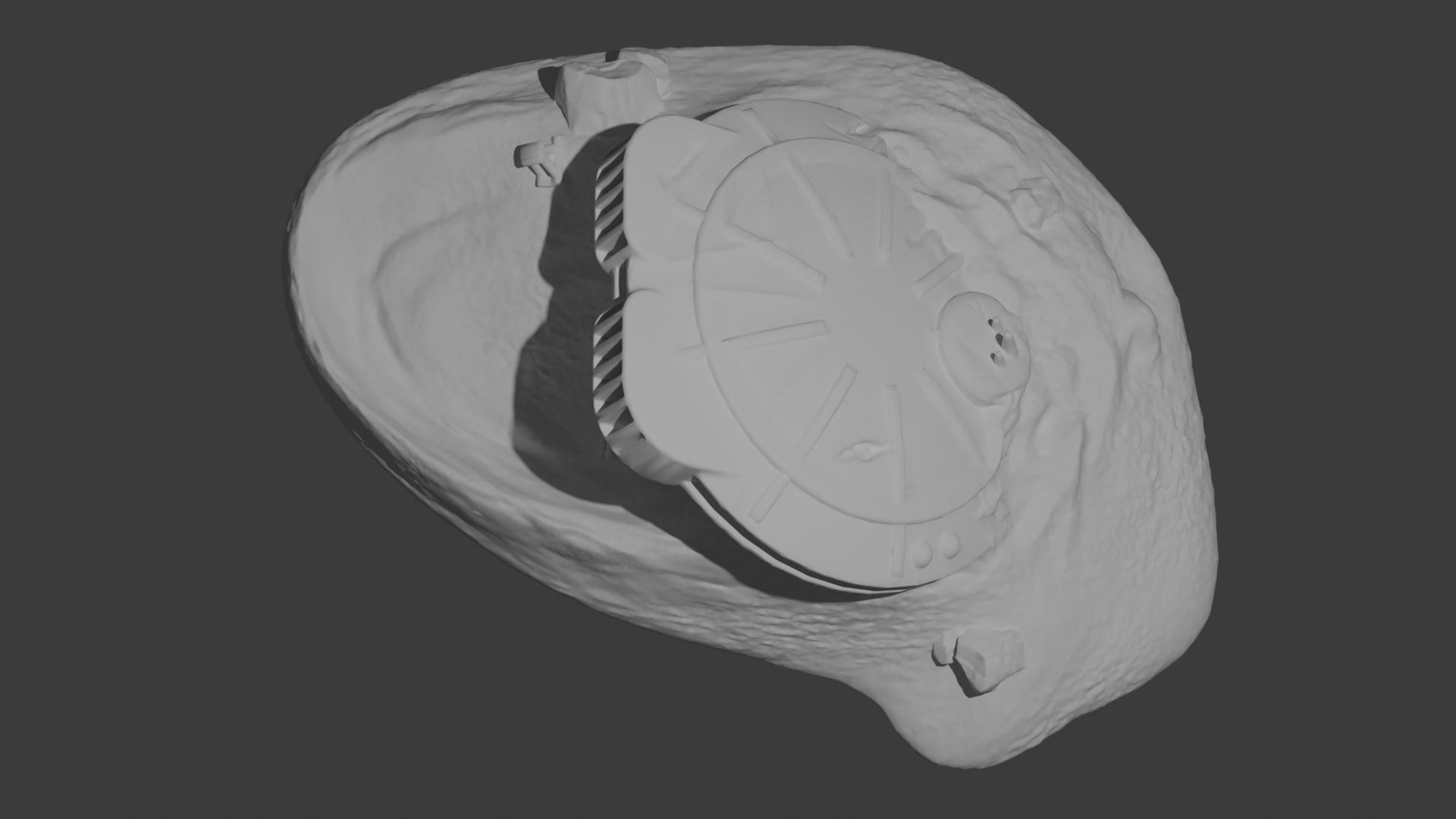 Crashed UFO Decor 3D print model_3