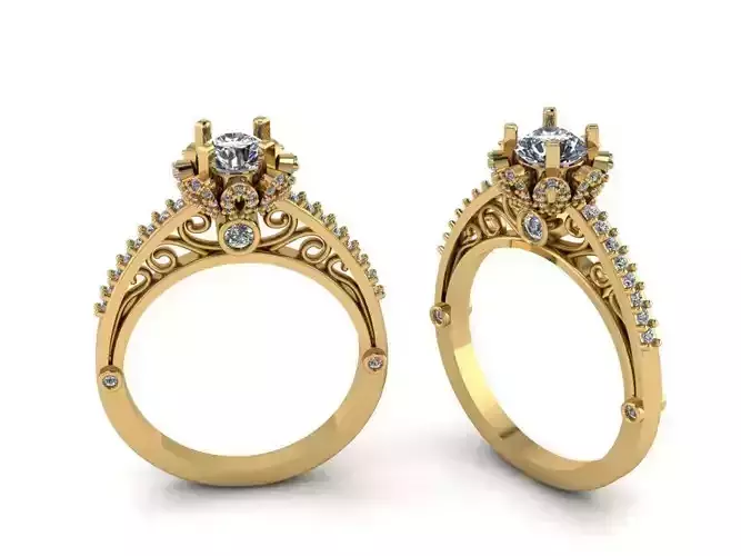 Pear Engagement Ring