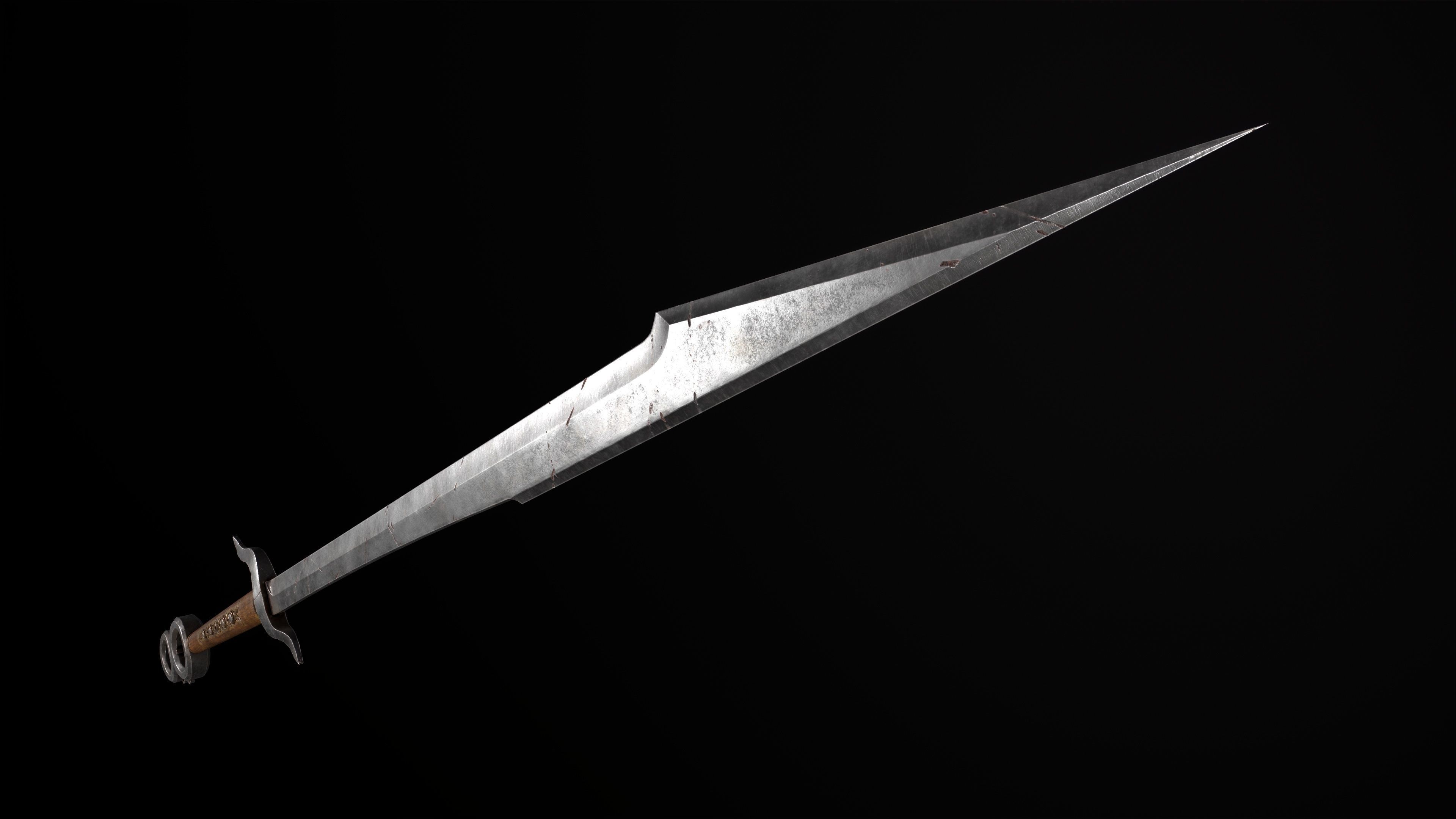 Fantazy Sword Melee Weapon Low-poly 3D model_10