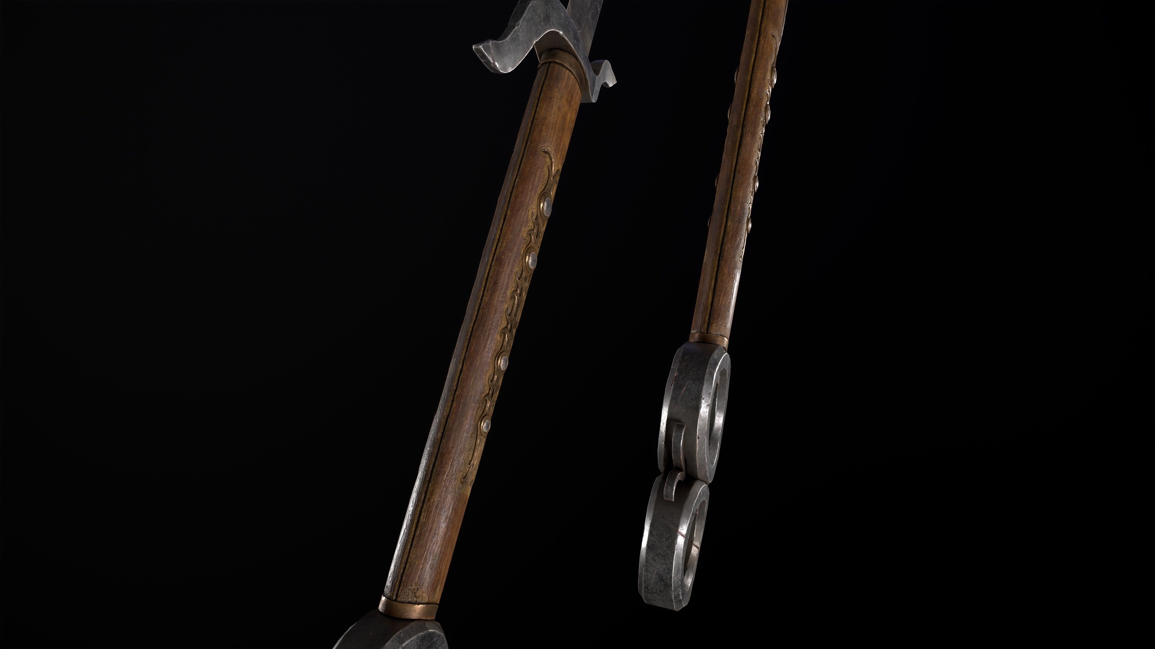 Fantazy Sword Melee Weapon Low-poly 3D model_3