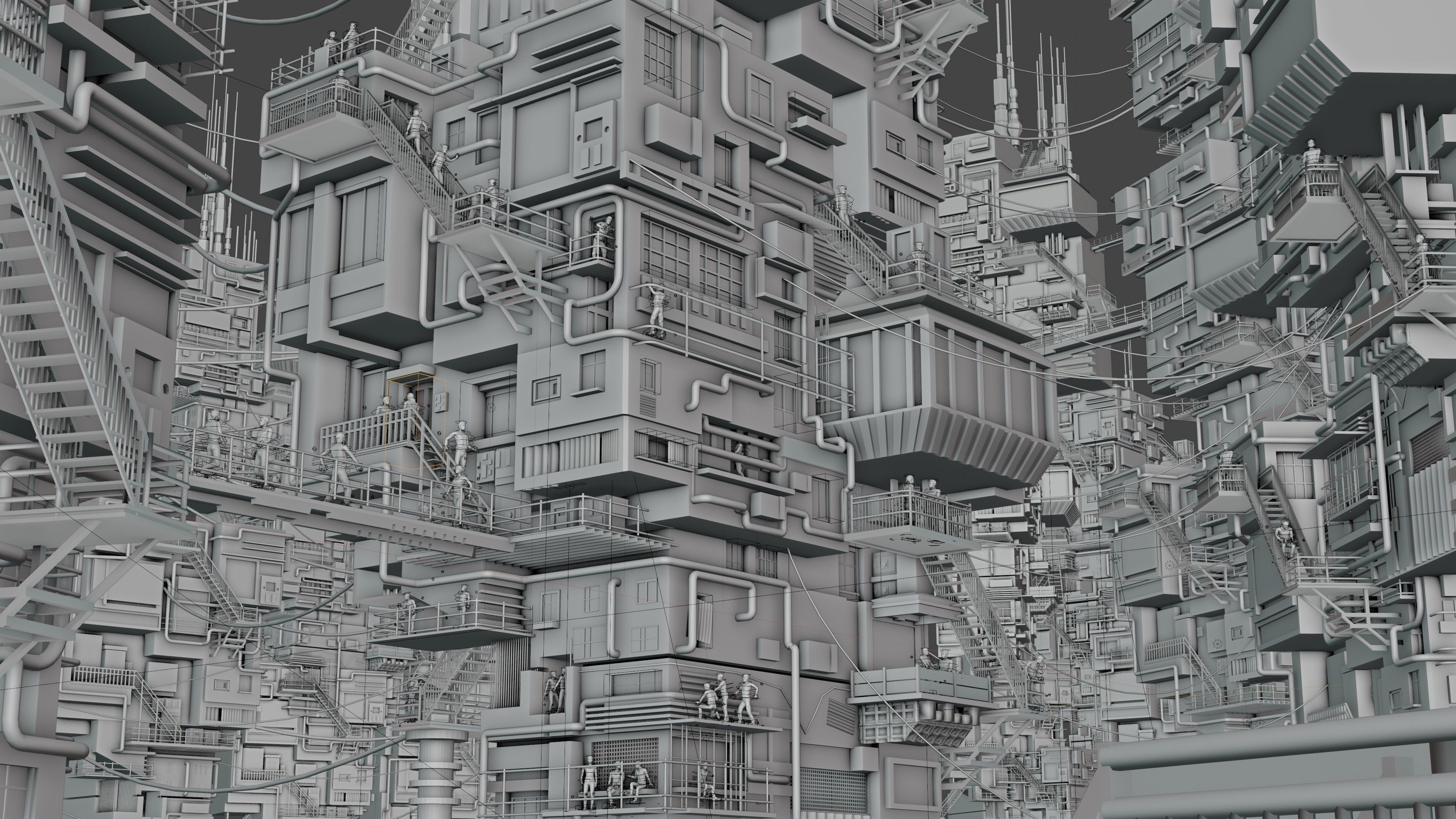 Apartments - Concept Art 3D model_2