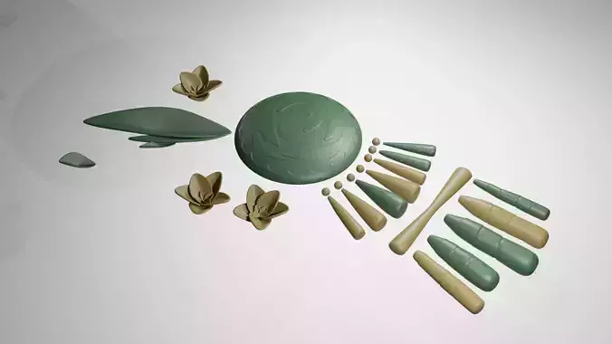 Aphrodite accessories set 3D print model