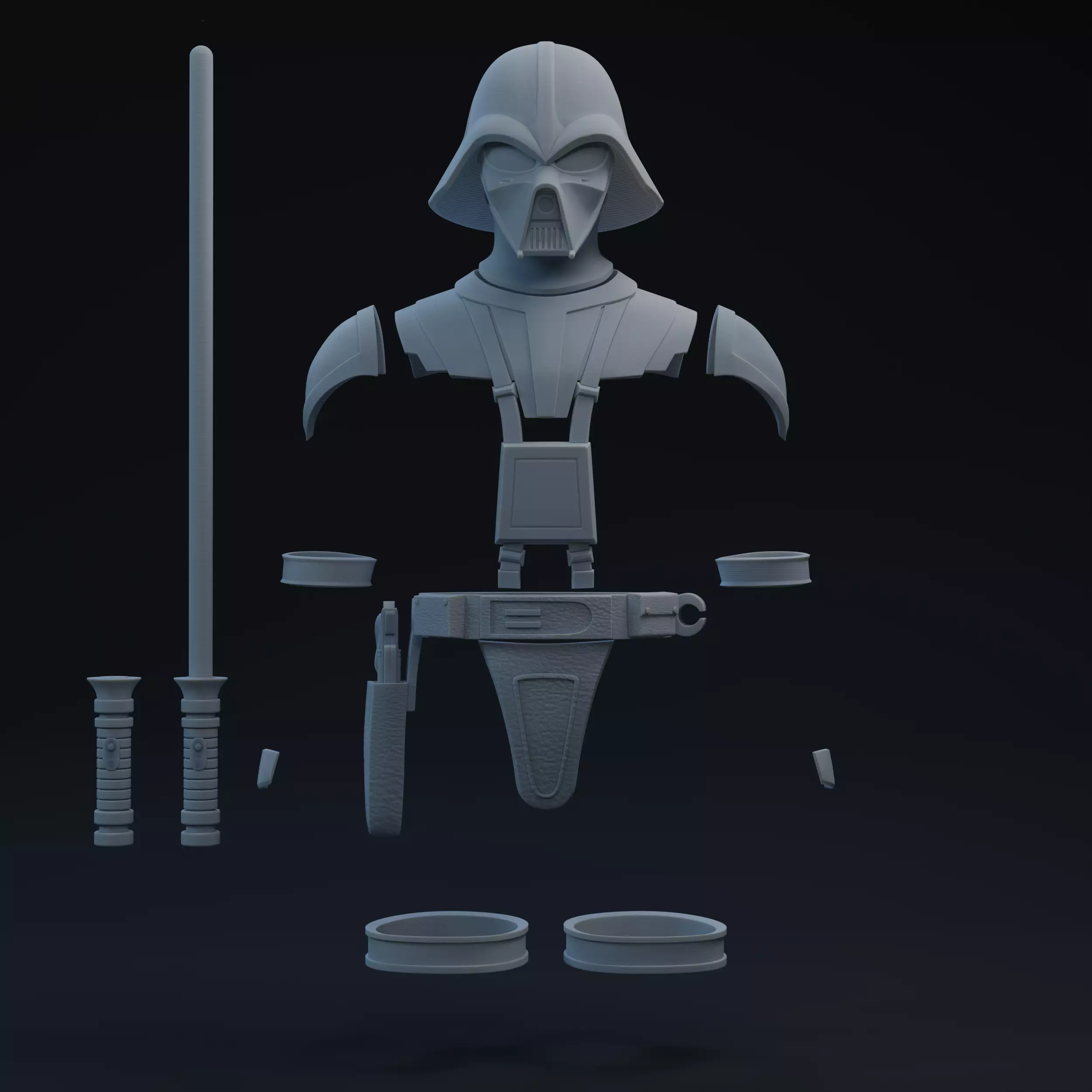 Concept Vader One-Twelfth Scale Kit 3D print model_0