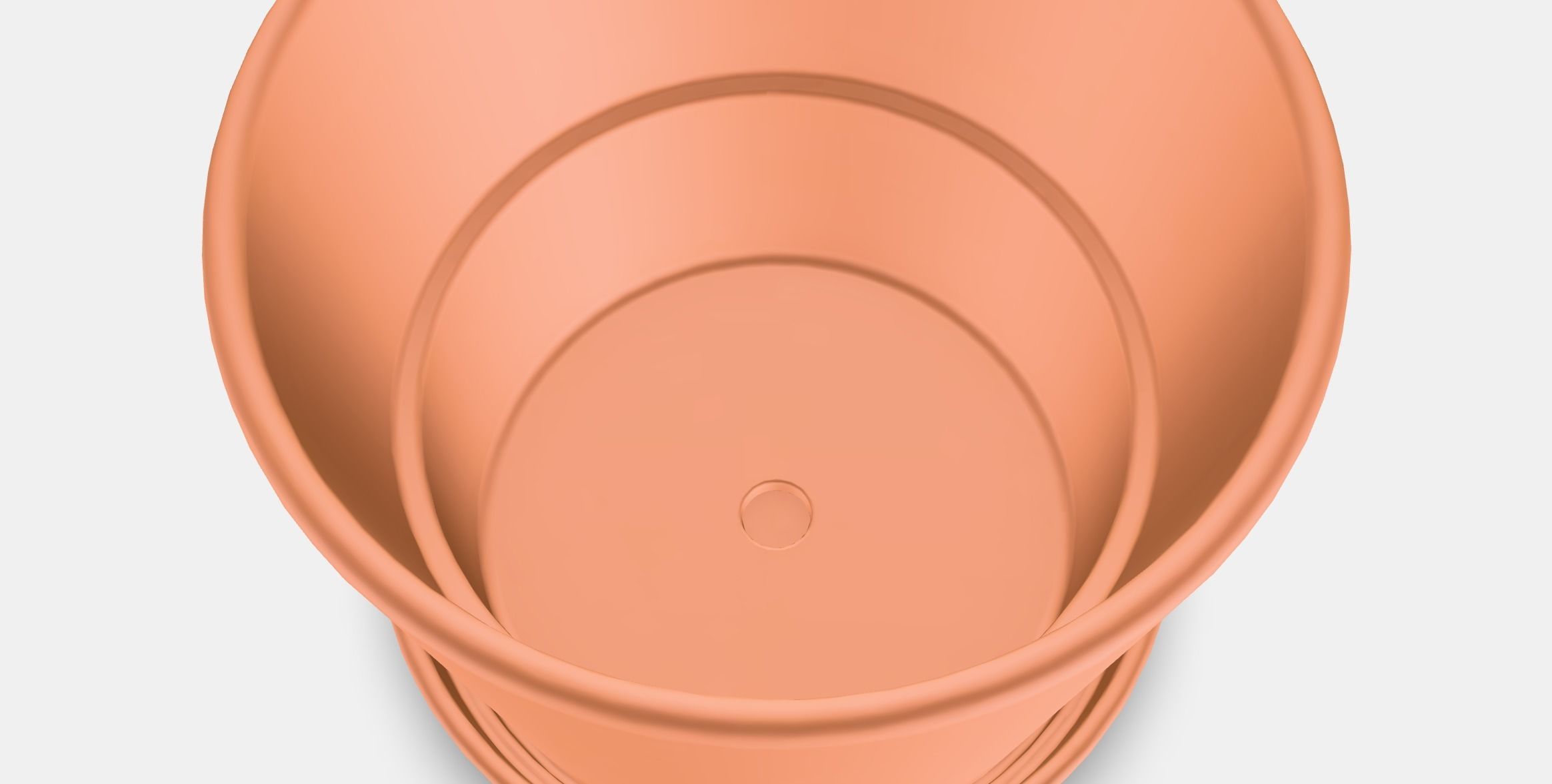 BRUNBAR flower pot with saucer 1 Low-poly 3D model_6