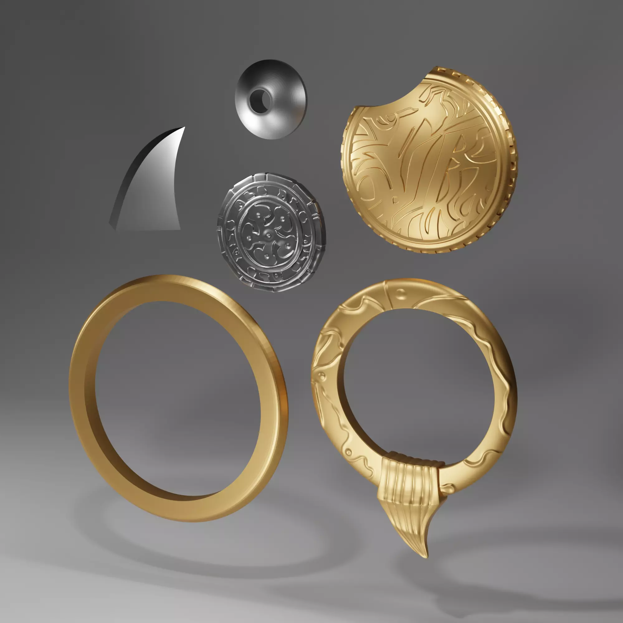 Karlach accessories set 3D print model