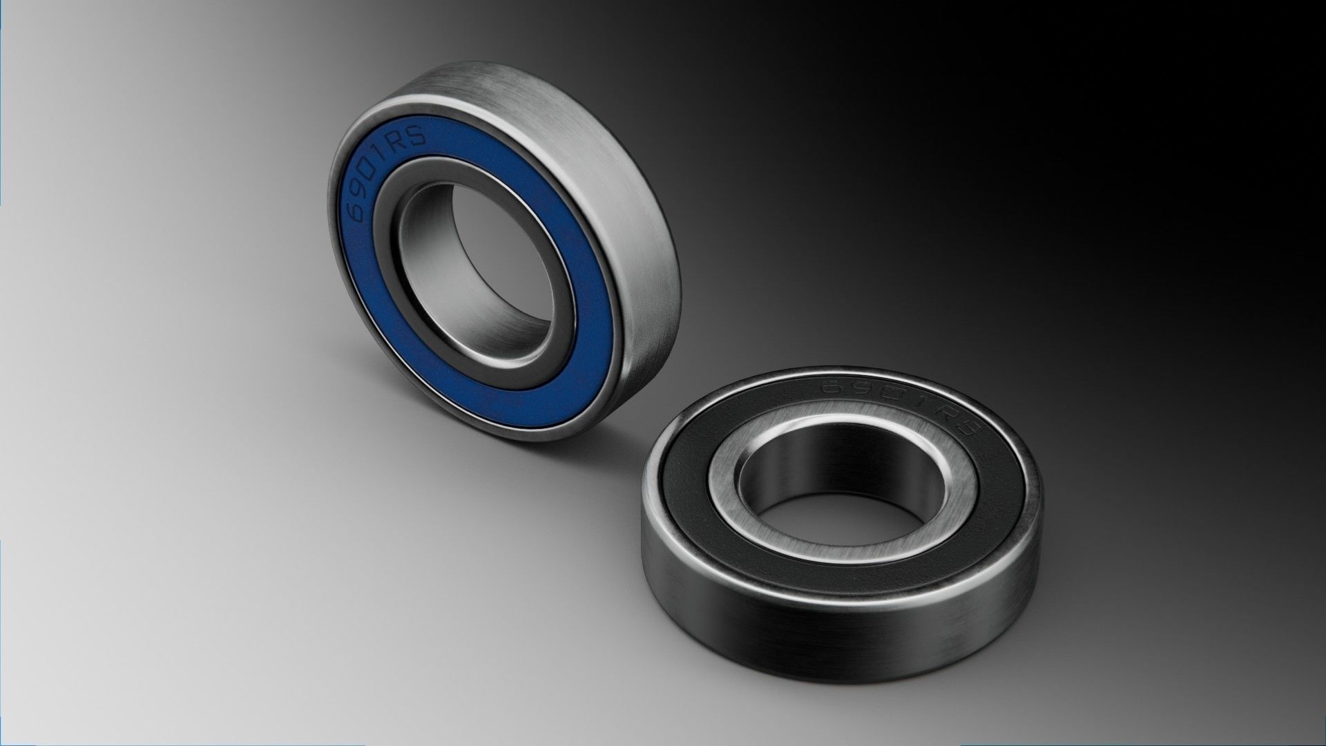 Cartridge 6901 Bearing pack Low-poly 3D model_8