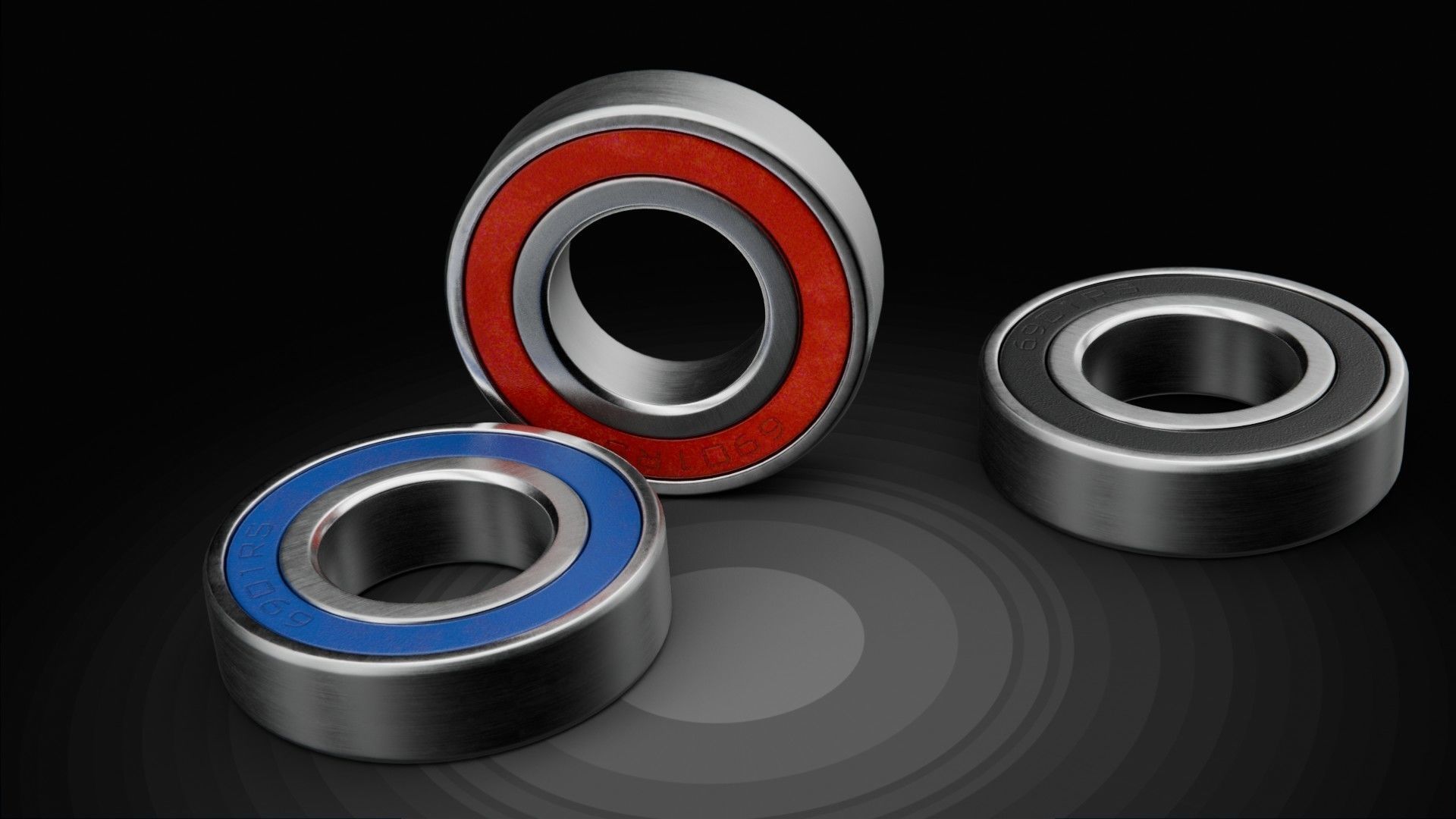 Cartridge 6901 Bearing pack Low-poly 3D model_11