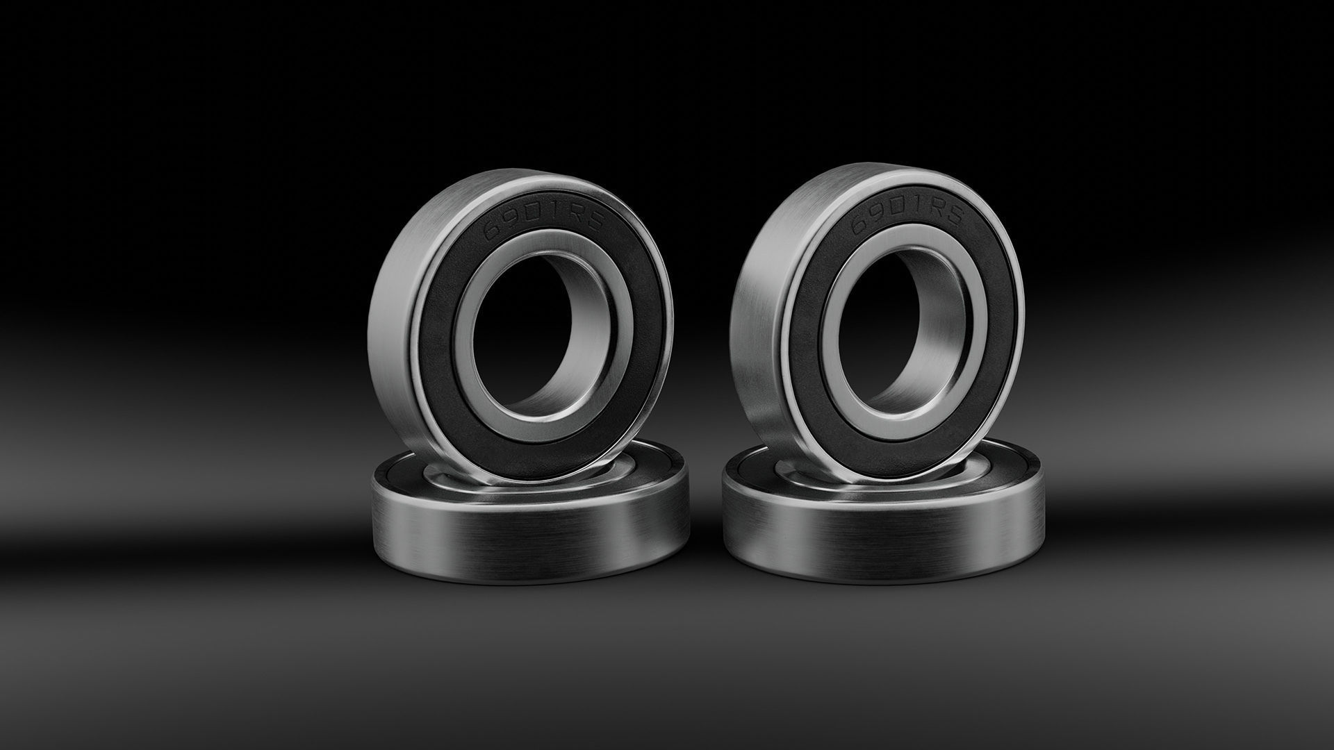 Cartridge 6901 Bearing pack Low-poly 3D model_1