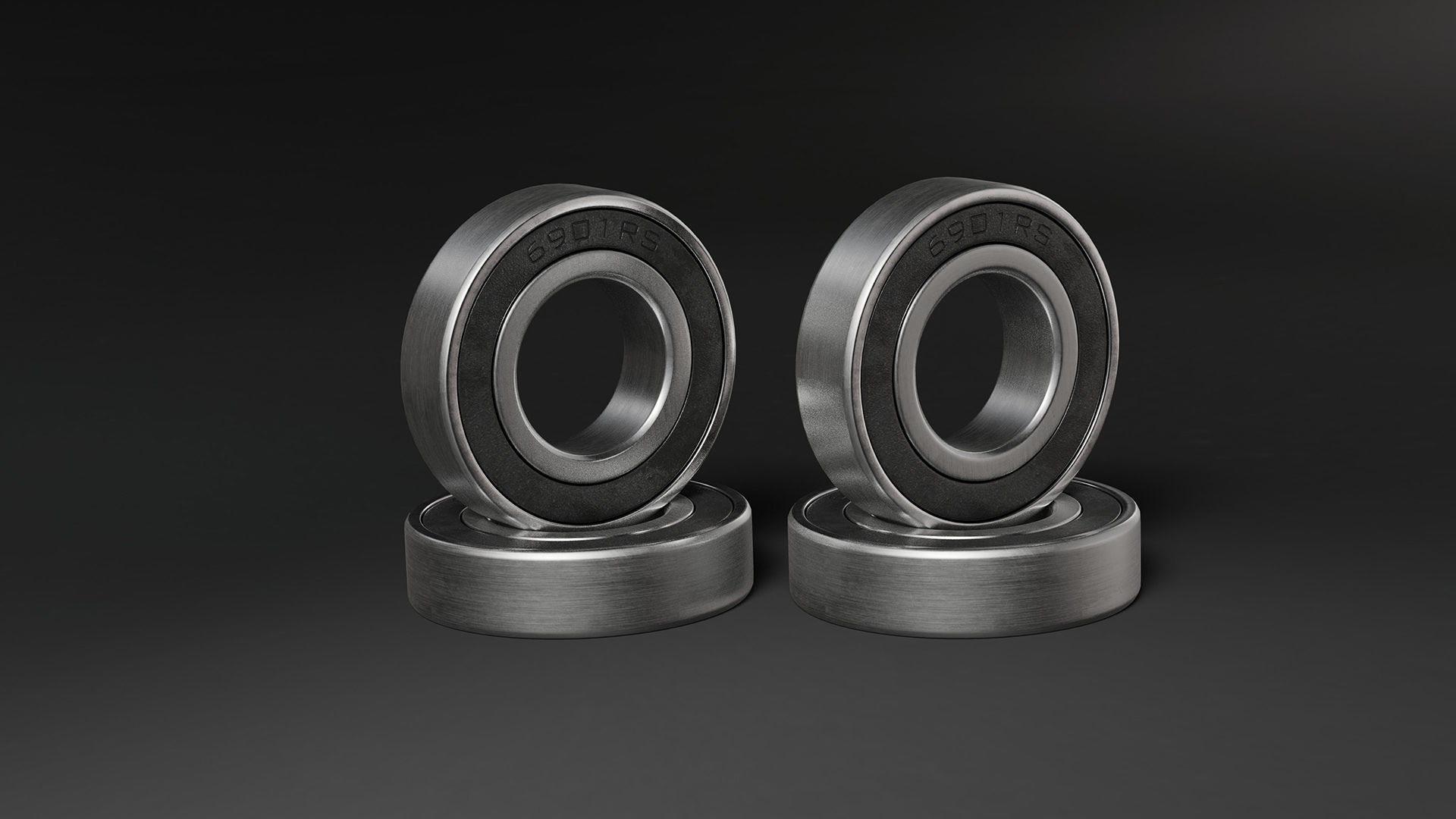 Cartridge 6901 Bearing pack Low-poly 3D model_2