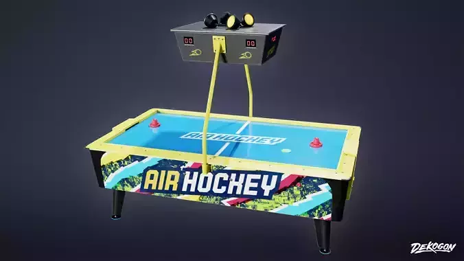 ARCADE - Air Hockey 01 - LOW POLY