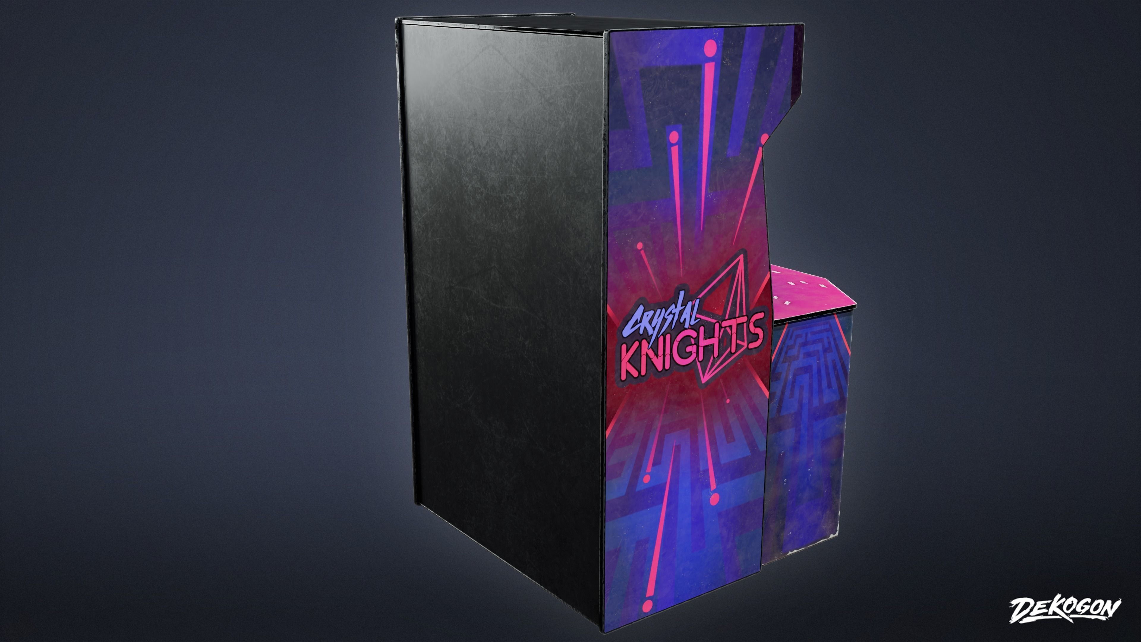 ARCADE - Arcade Cabinet 01 - LOW POLY Low-poly 3D model_6