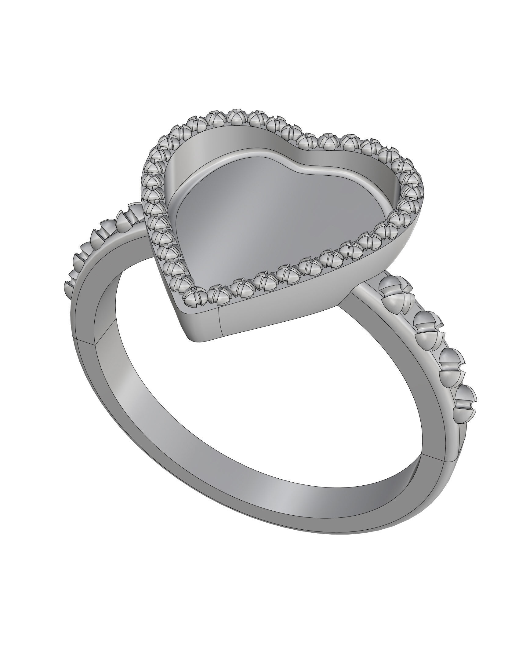 Heart Ring 3D print model_13