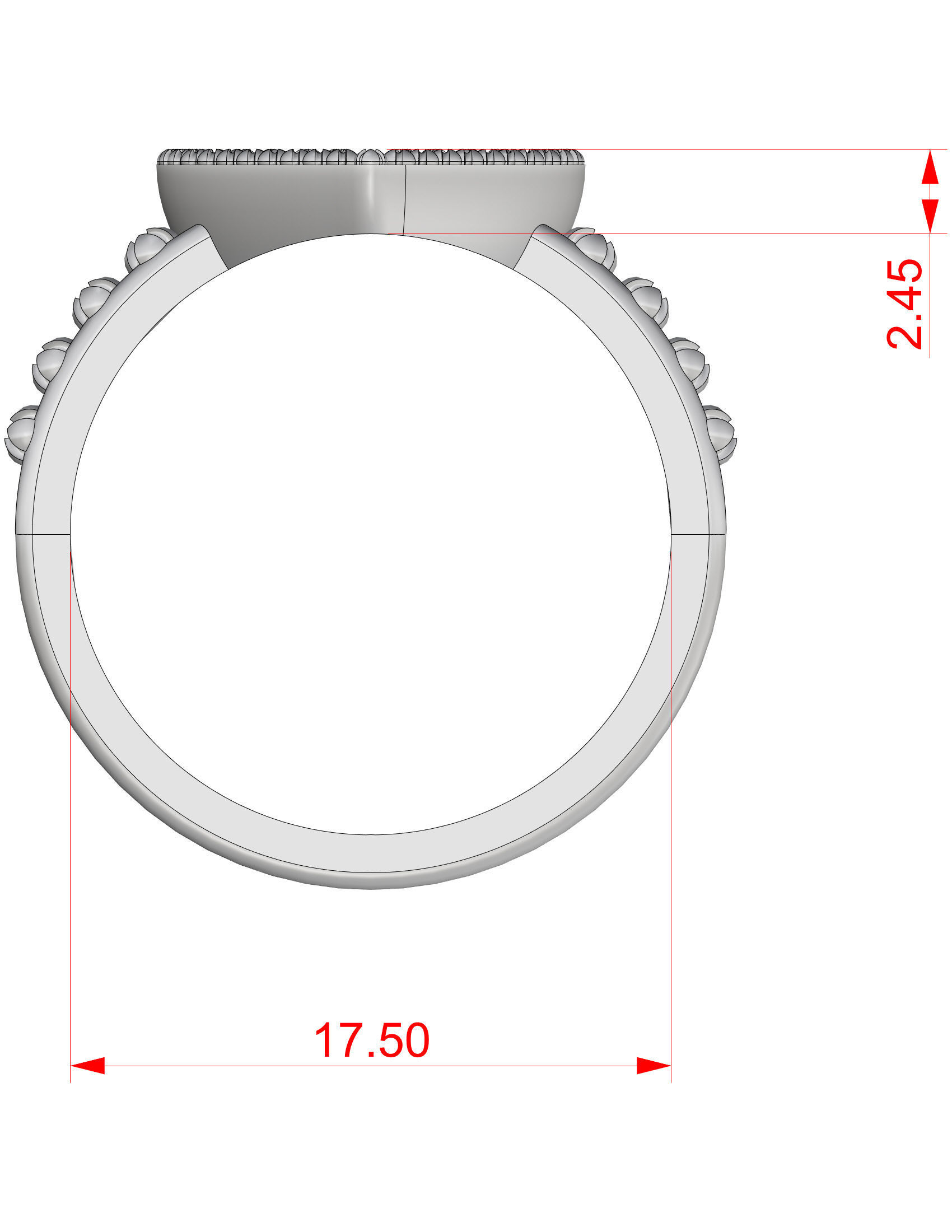 Heart Ring 3D print model_15