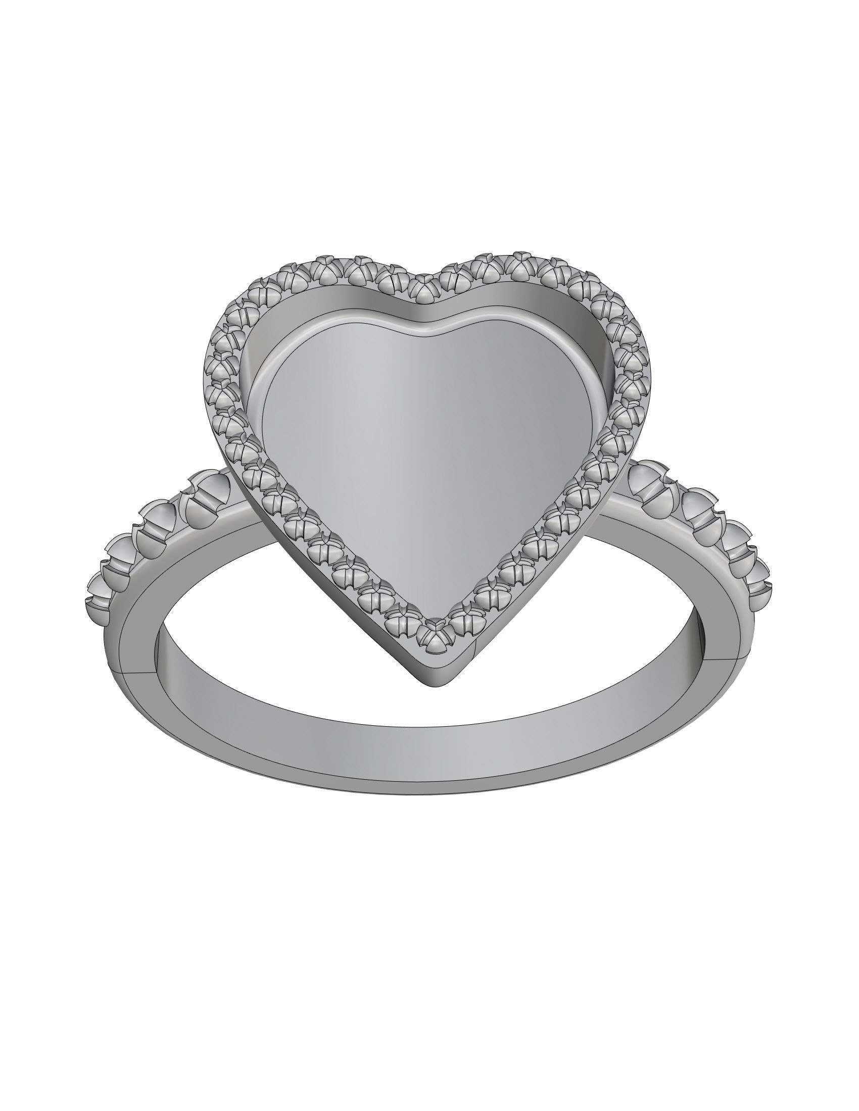 Heart Ring 3D print model_17