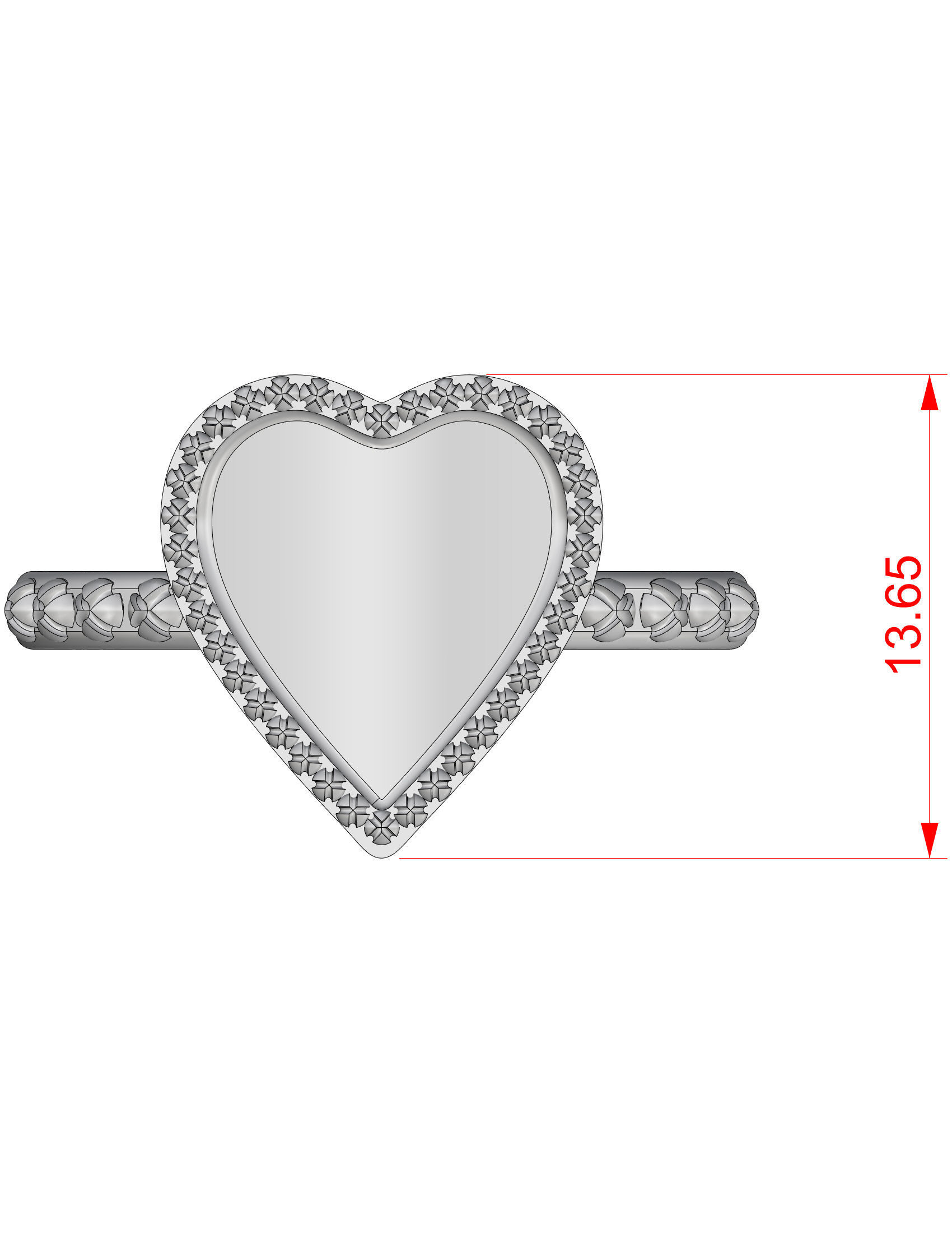 Heart Ring 3D print model_18